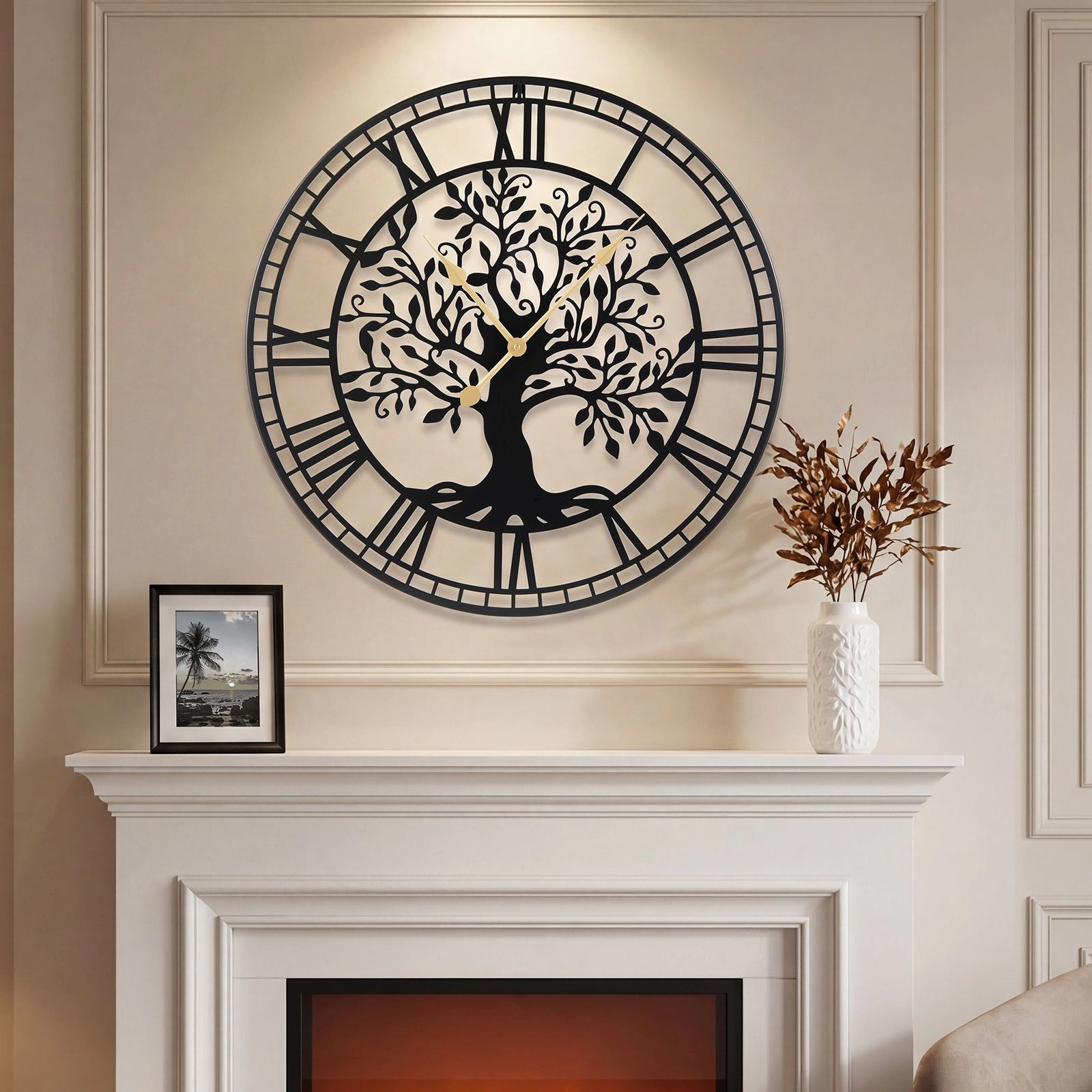 Slickblue Large Battery-Operated Wall Clock with Easy-to-Read Display