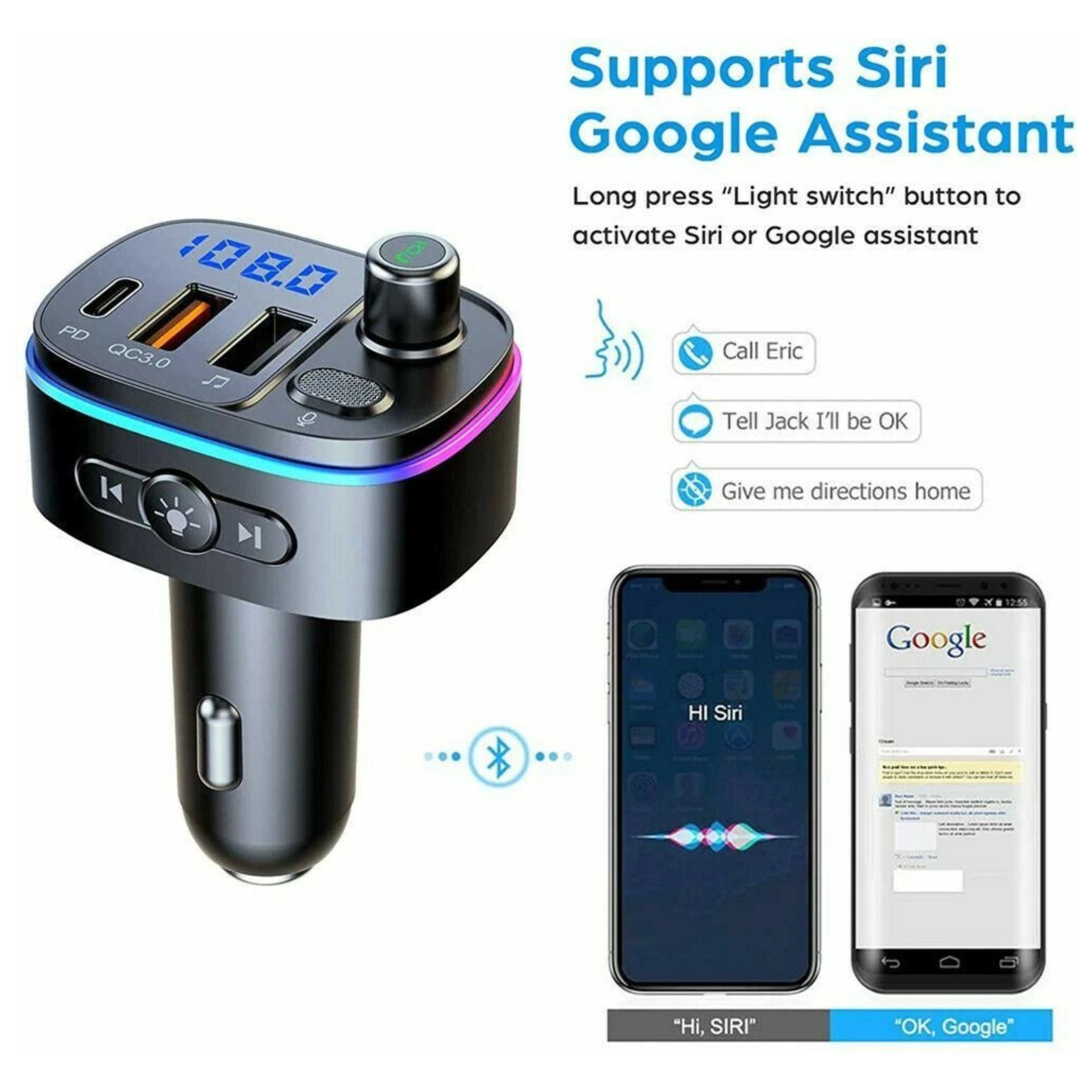 Home Collection Bluetooth 4.0 Car FM Transmitter MP3 Player with Dual USB