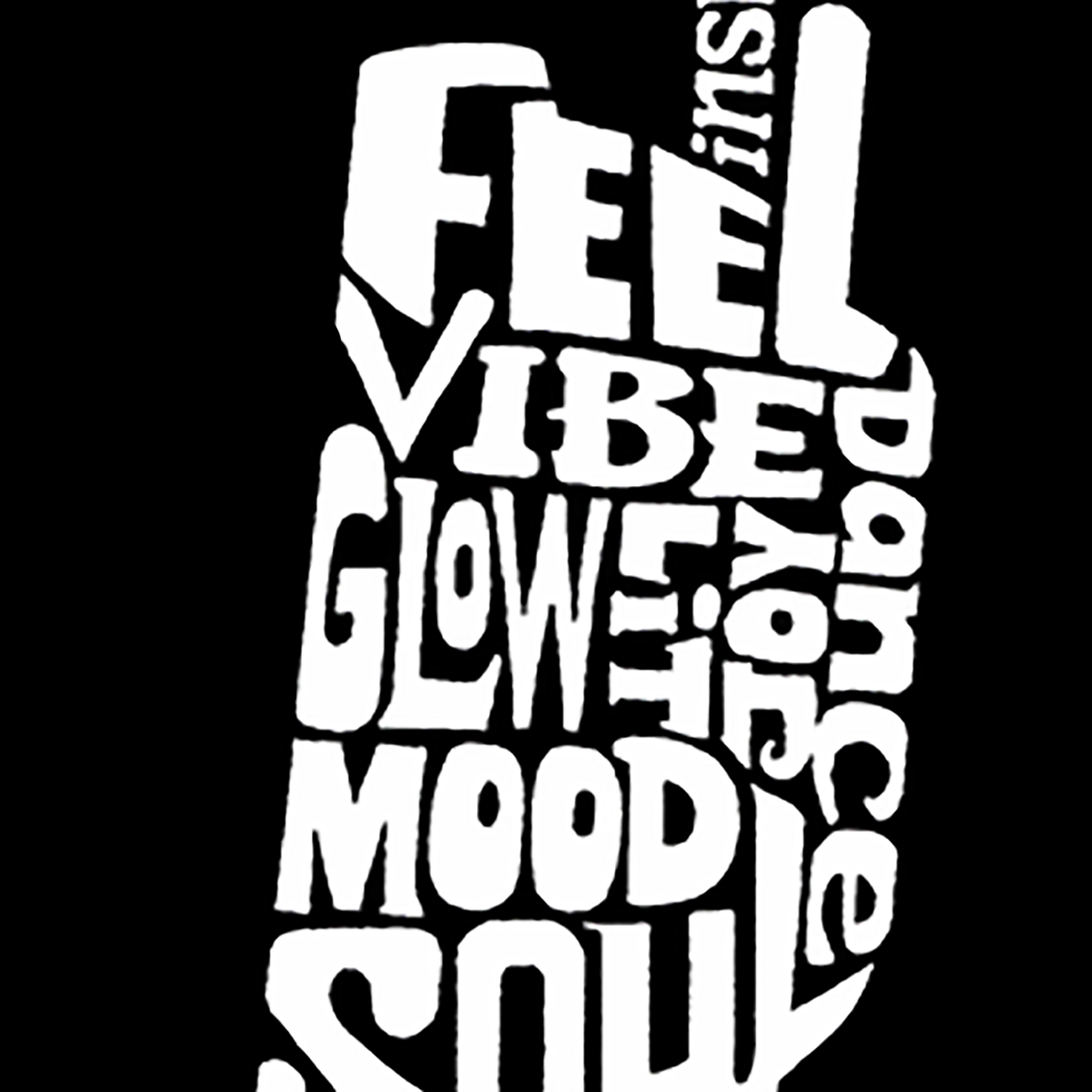 LA Pop Art Men's Cotton/Poly Word T-Shirt - Mood Headphones