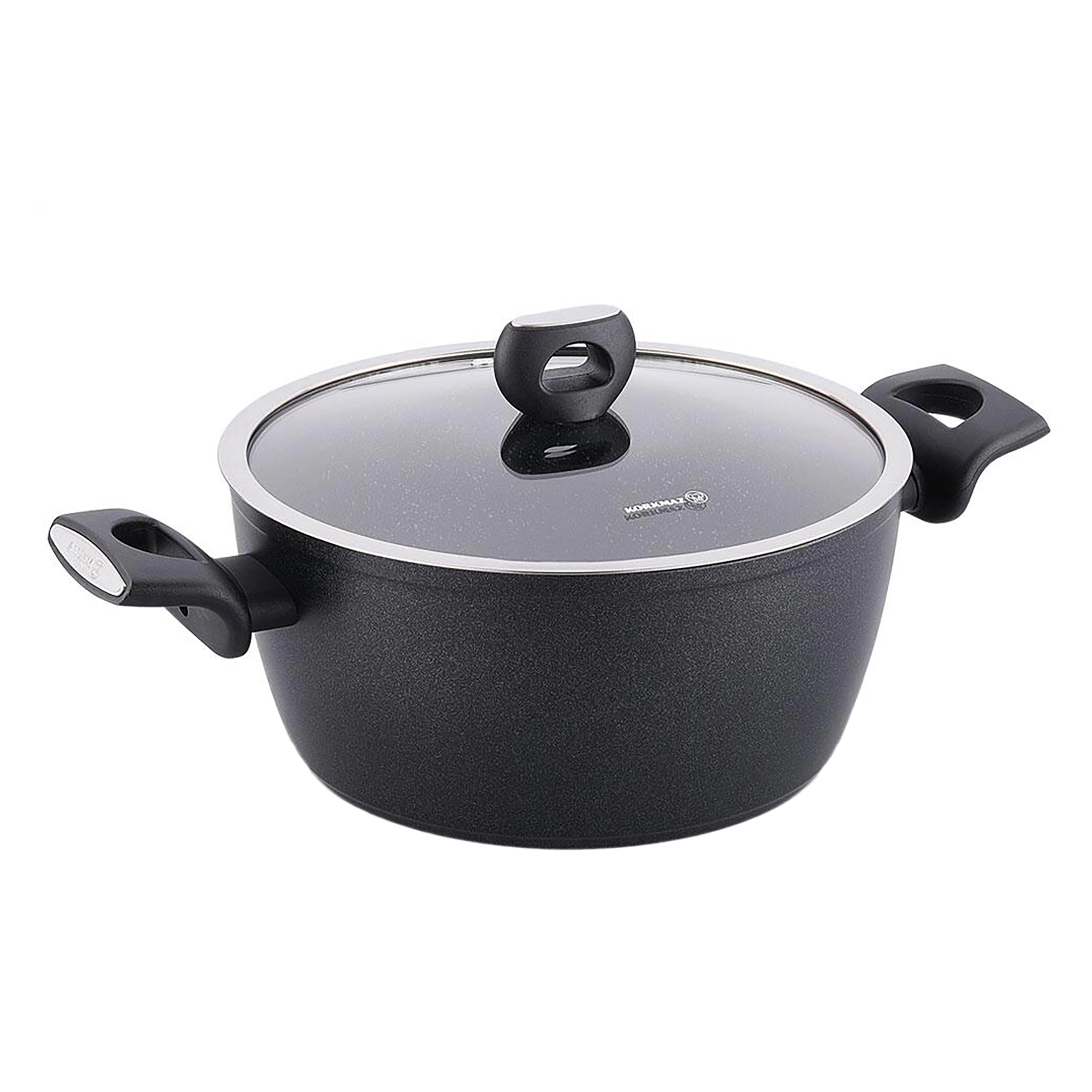 Korkmaz Nora 2 Piece Liter Alumium Nonstick Casserole Dish with Lid