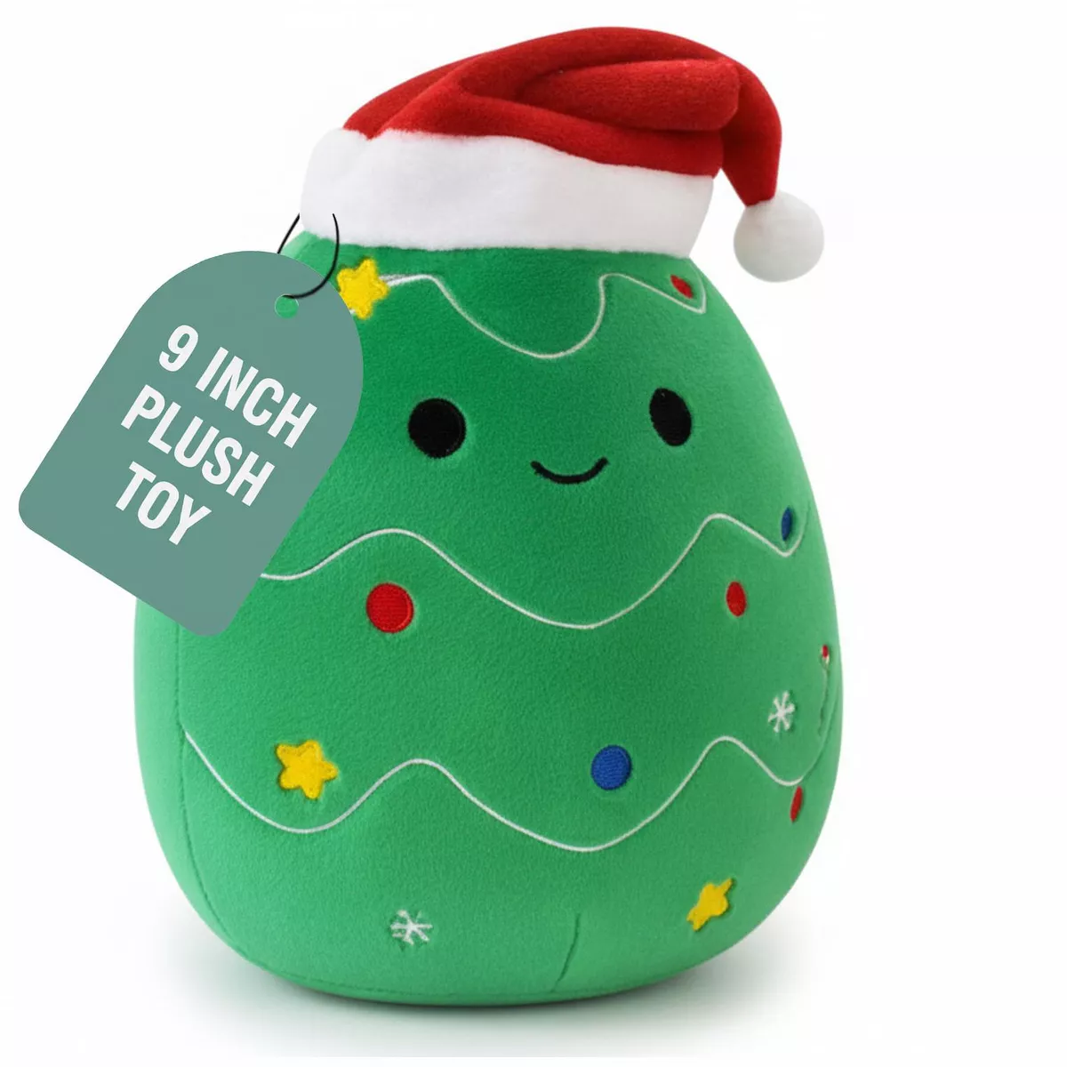 Sperric Christmas Tree Plush Toy Soft Stuffed Animal, 8" Cute Holiday Plushie Gift for Kids, Holiday Gifts for Babies