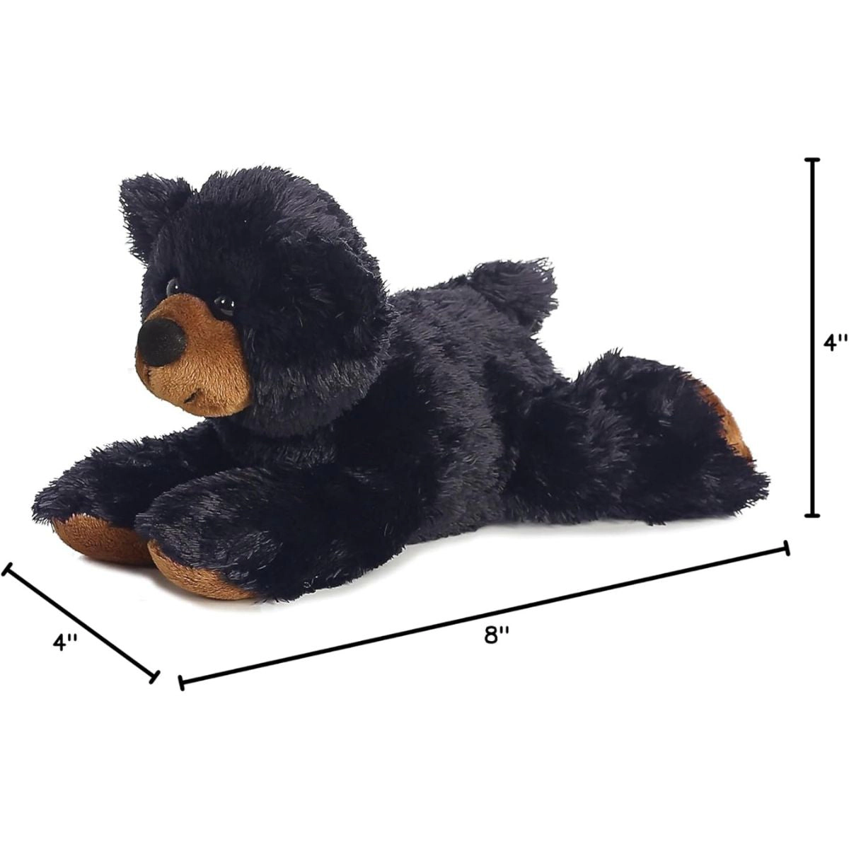 Aurora Mini Flopsie Sullivan the Black Bear 8-Inch Stuffed Animal Plush