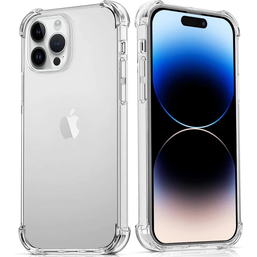 Alpha Digital Made for iPhone 14 Series, 360 Protection Shockproof - Clear Phone Case