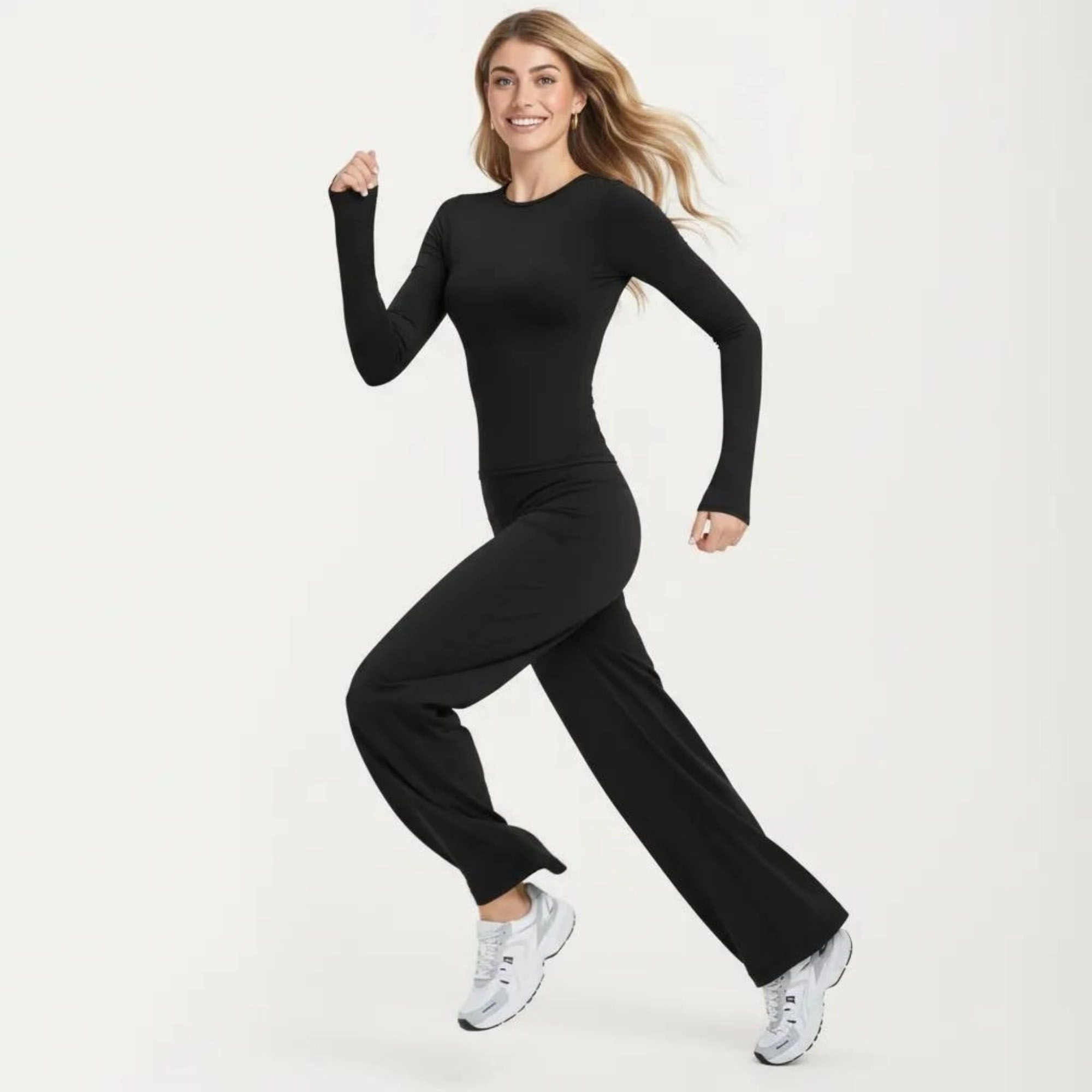 Anna-Kaci Women's Long Sleeve Fitted Active Workout Top Stretch Athletic Training Shirt for Yoga Running Fitness