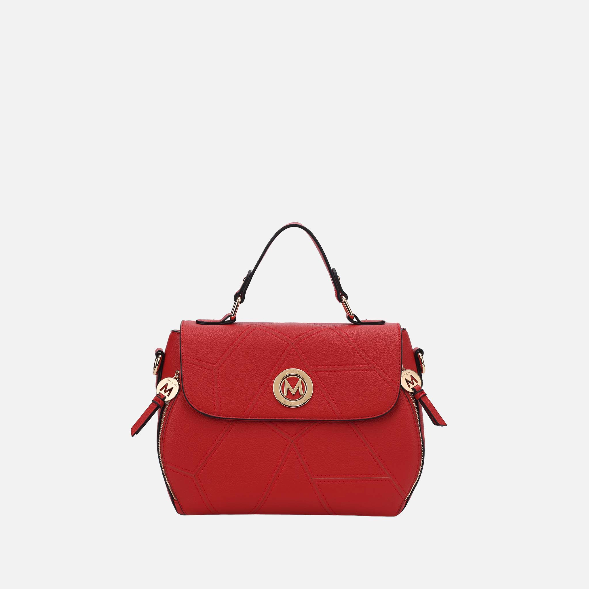 MKF Collection Clementine Satchel Women’s Vegan Leather Handbag Red