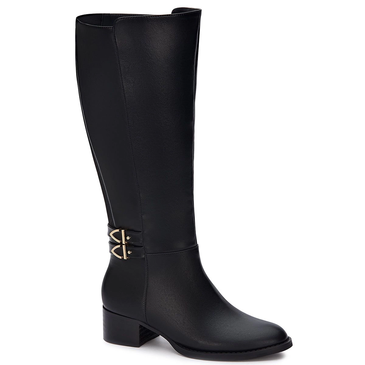 Andrea Tall Riding Boots With Elastic On Shaft