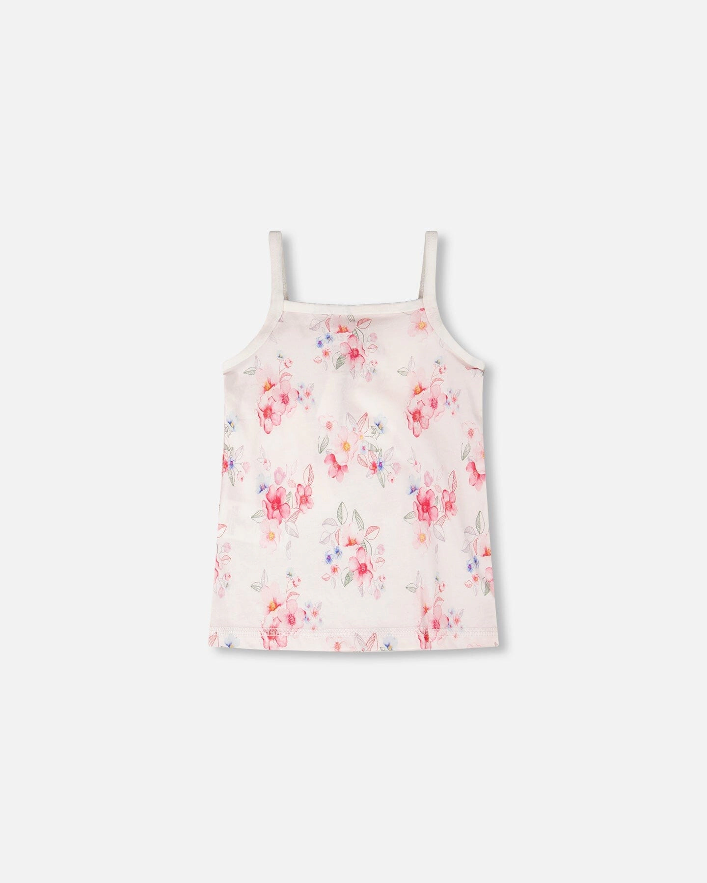 Deux par Girls Organic Cotton Tank Underwear Printed Flowers