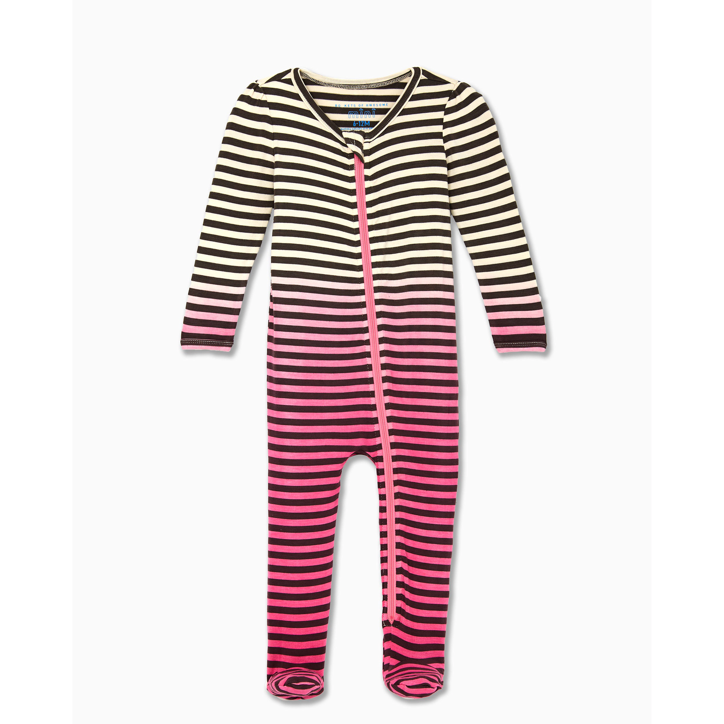 Rockets of Awesome Stripe Ombre One-Piece For Baby Girl