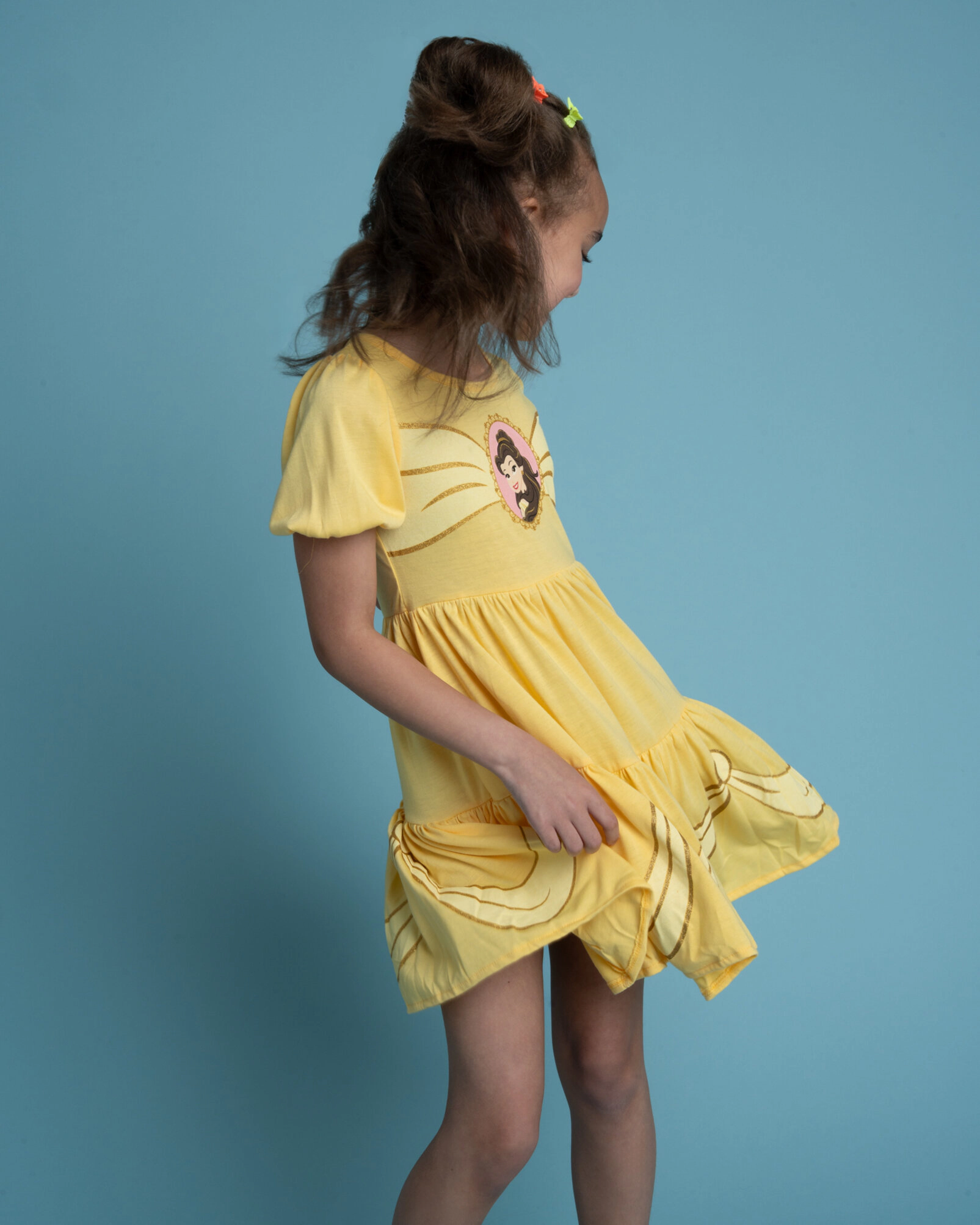 Disney Princess Girls' Cosplay Short Sleeve Dress