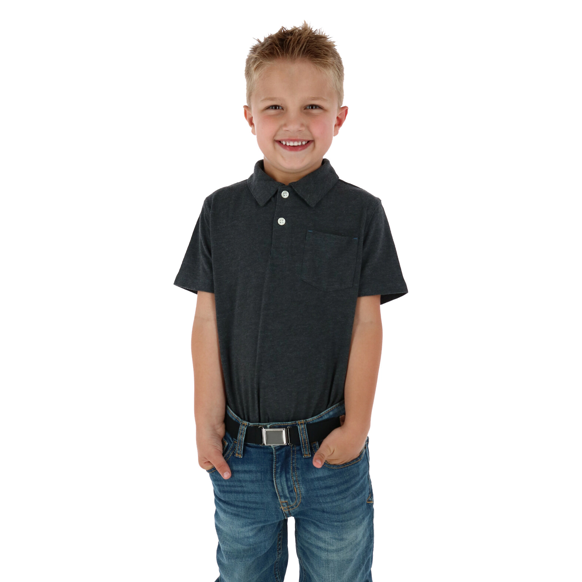 CTM Kids' Adjustable Elastic Belt with Magnetic Buckle