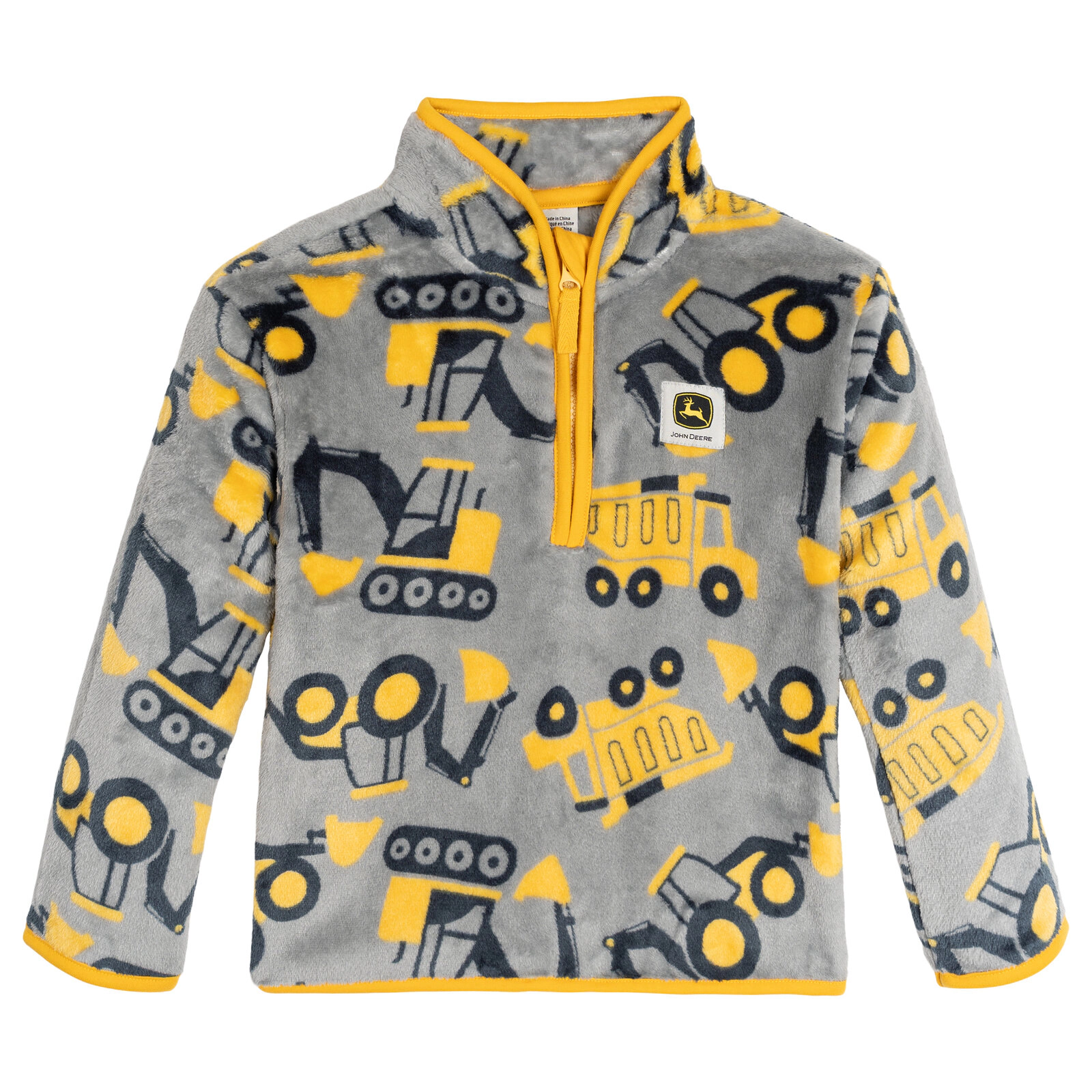John Deere Boys' Fleece Quarter-Zip Sweatshirt