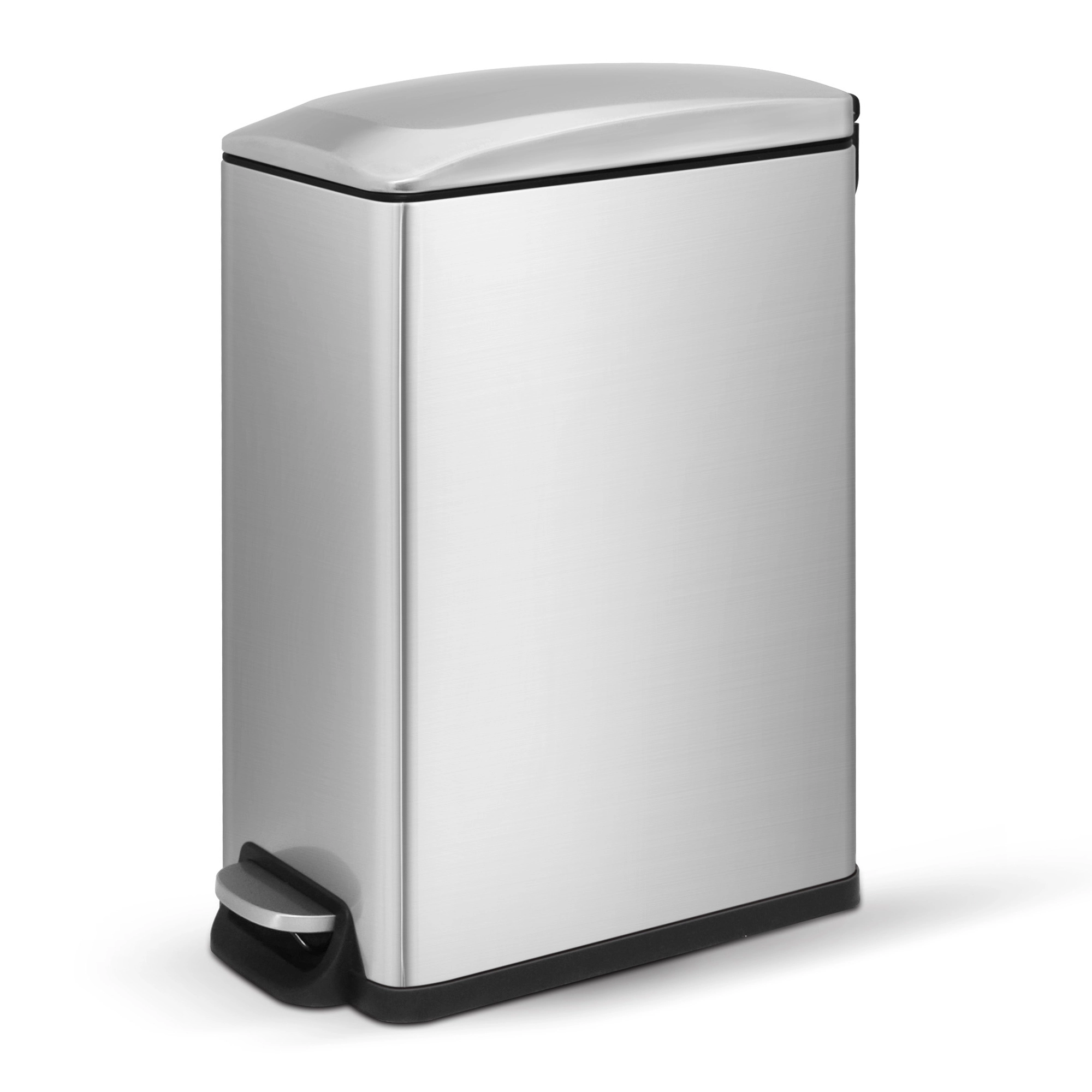 Innovaze 12 Gal./ 45 Liter  Slim Stainless Steel Step-on kitchen Trash Can