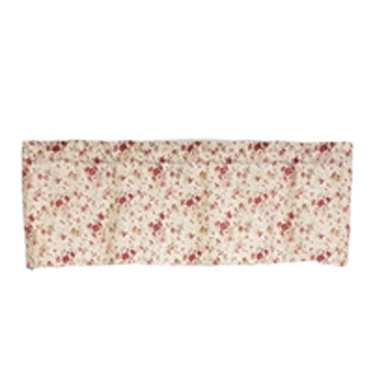 RLF Home 100% Cotton High Quality Flor Tailored Window Valance with 1.5" Rod Pocket 50" W X 12" L Natural
