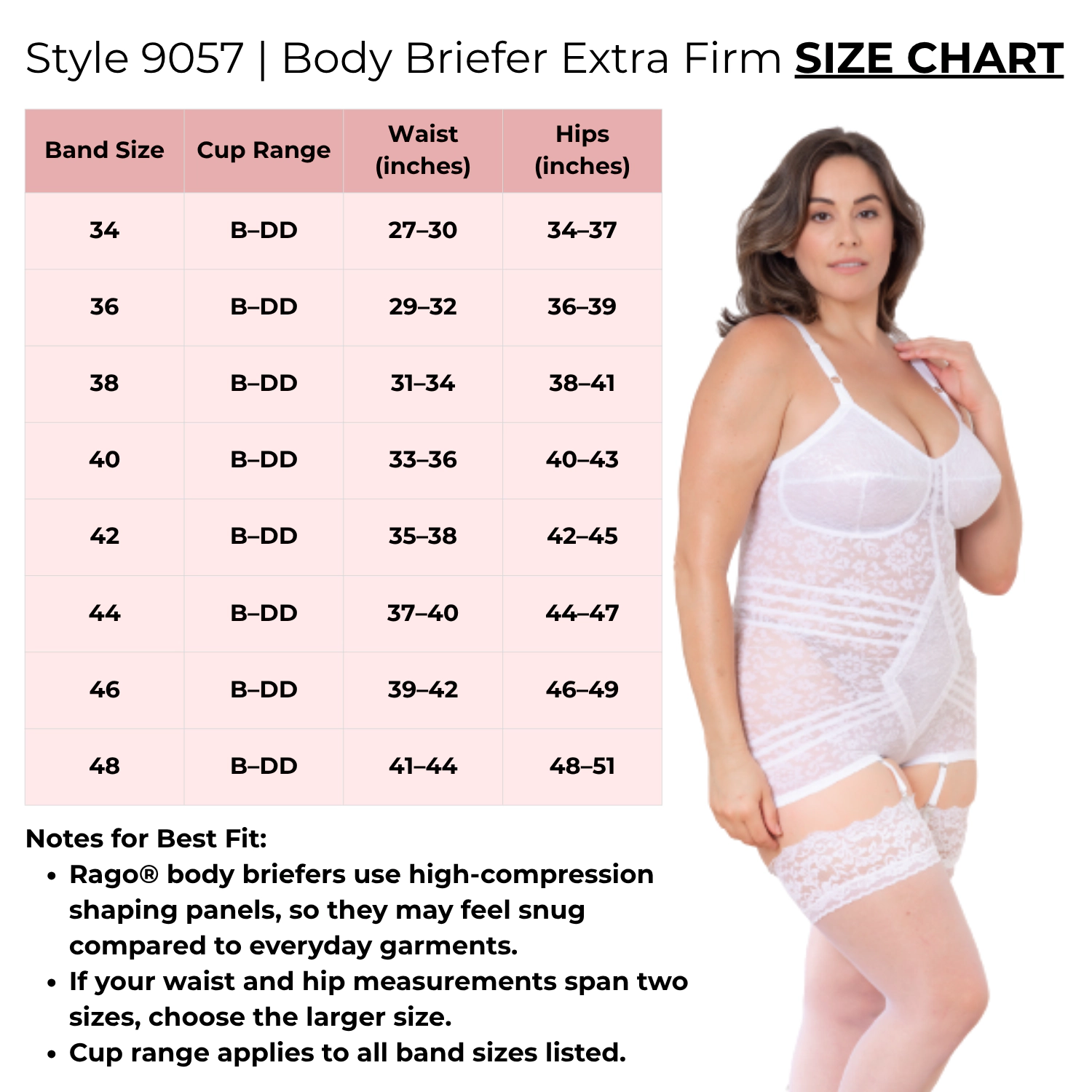 Rago Body Briefer Extra-Firm Shaping
