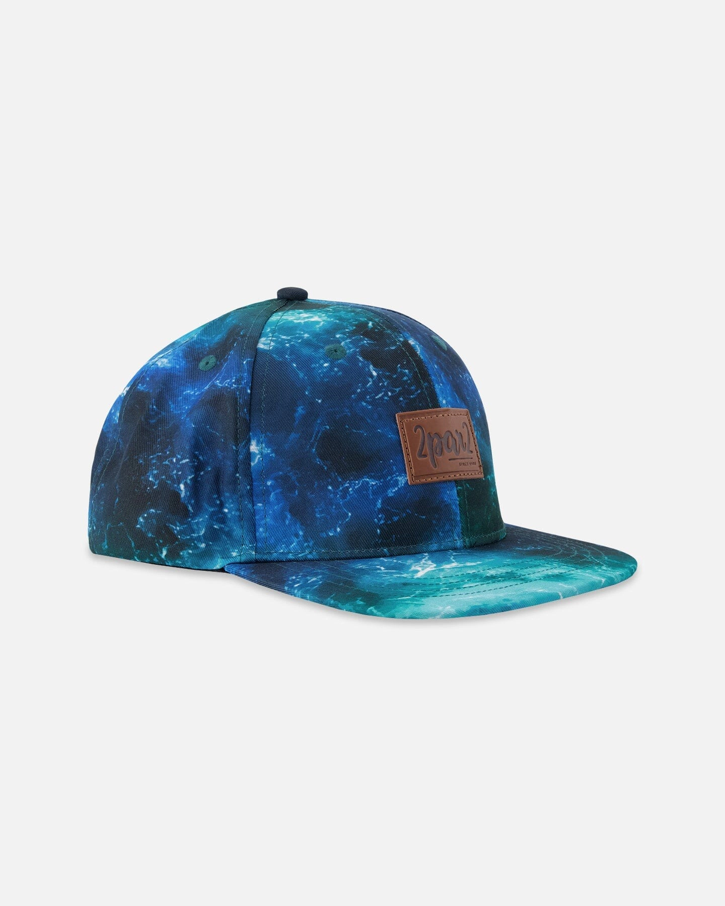 Deux par Deux Boys Cap Wave Print