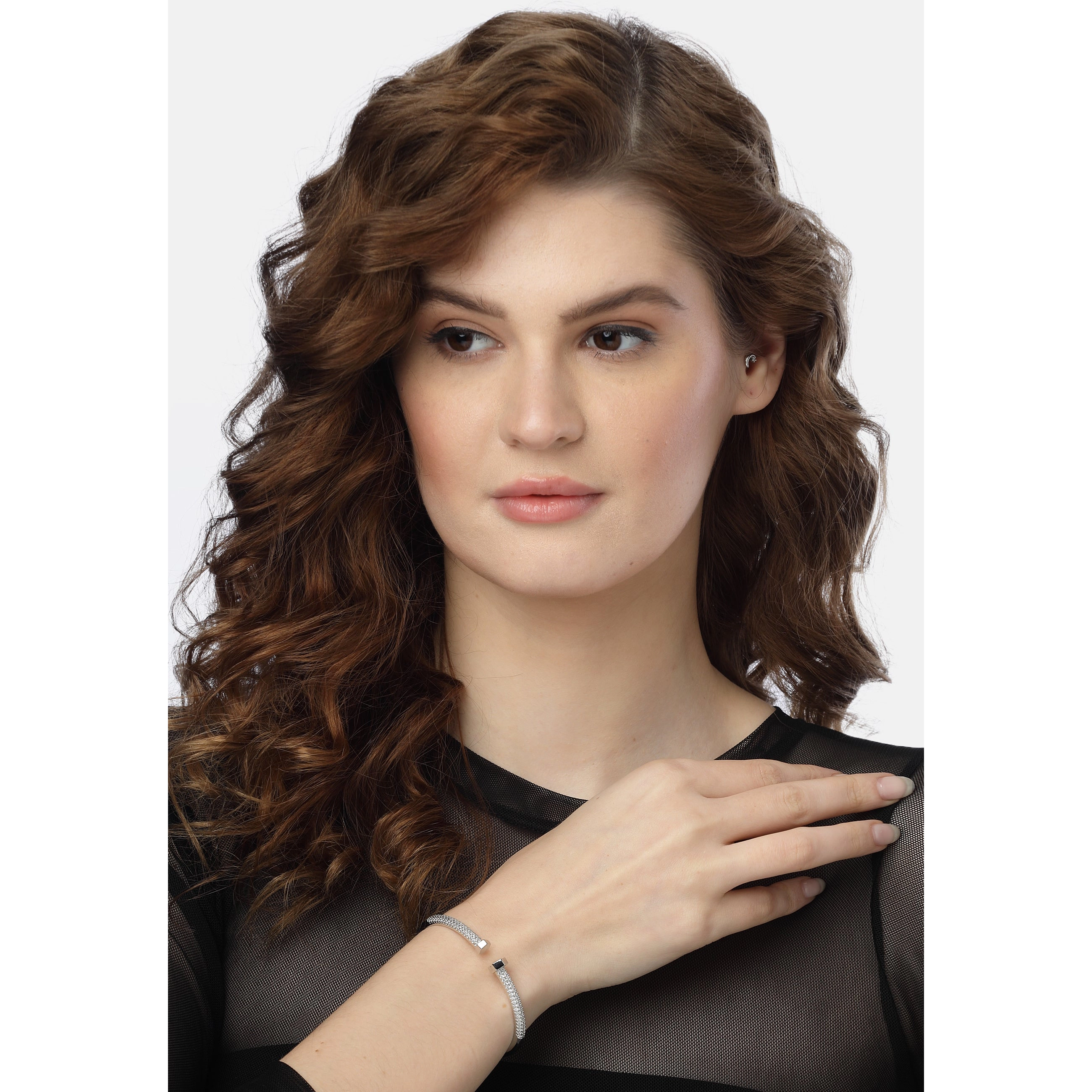 AGP PARIS Womens Dazzling Cuff Bracelet