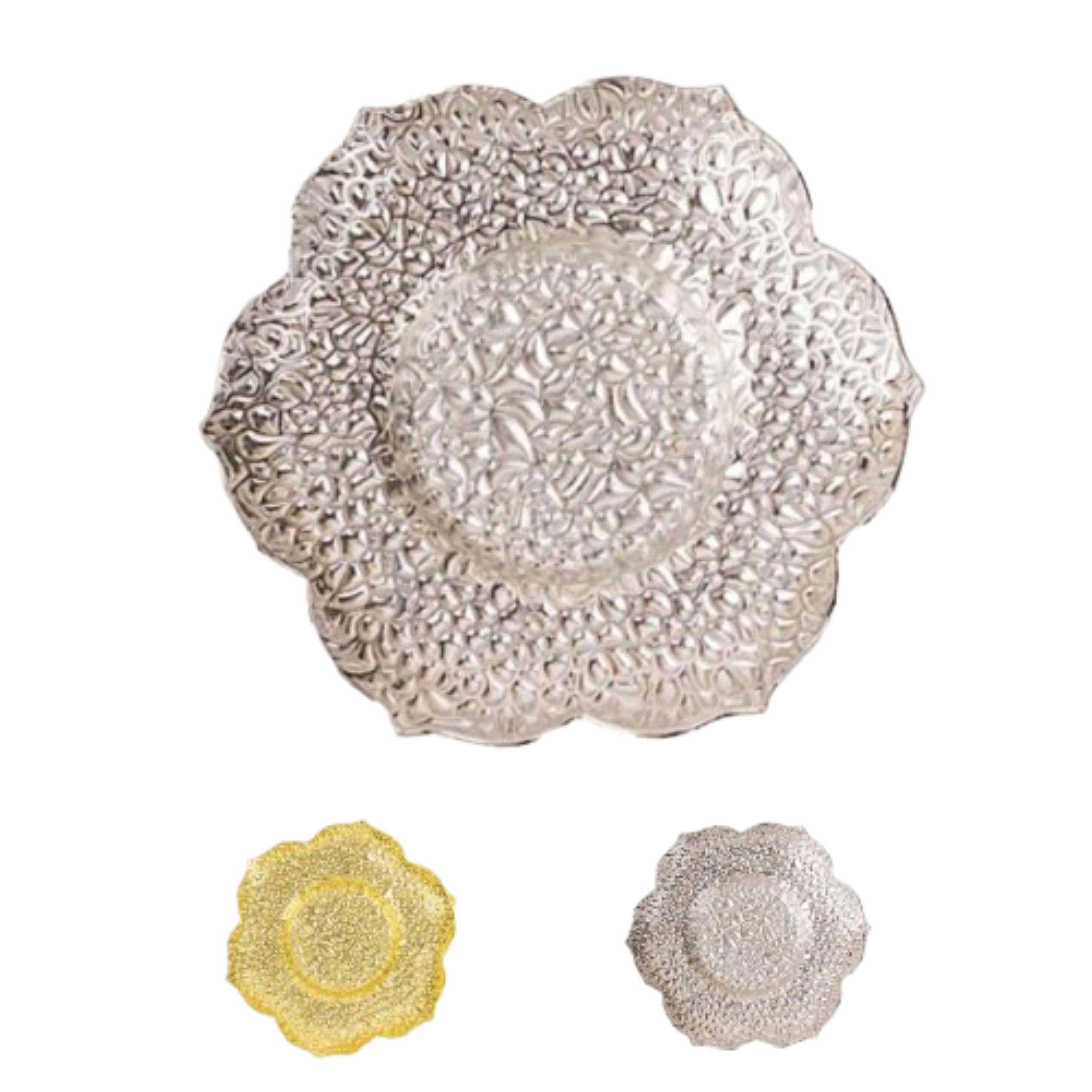 Home Collection Plum Blossom Metal Votive Candle Holders Pack of 3