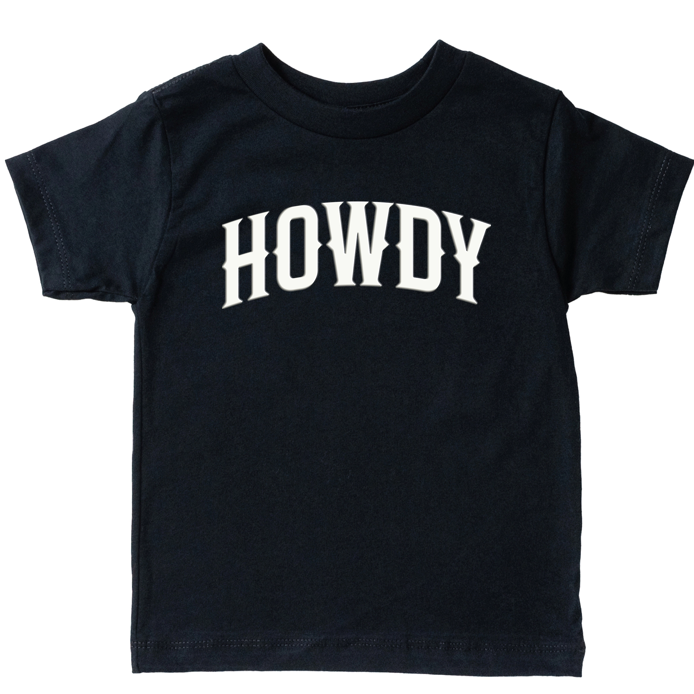 The Juniper Shop - Howdy Arched Puff Toddler Short Sleeve Graphic T-Shirt