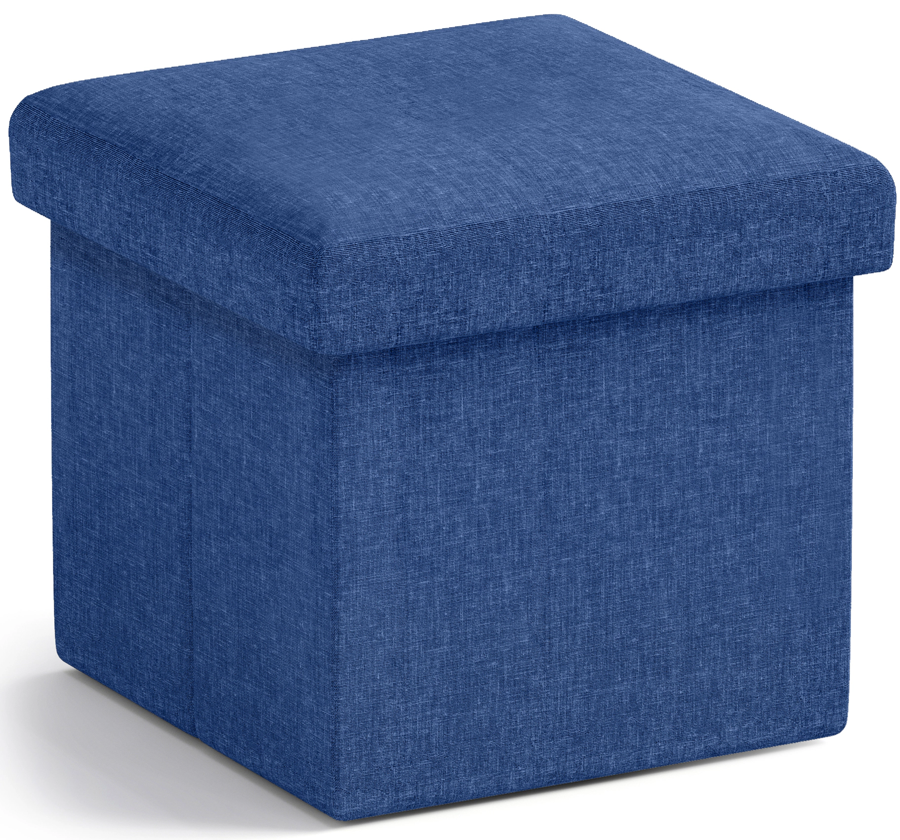 Ornavo Home Collapsible Small 12" Inch Square Storage Ottoman