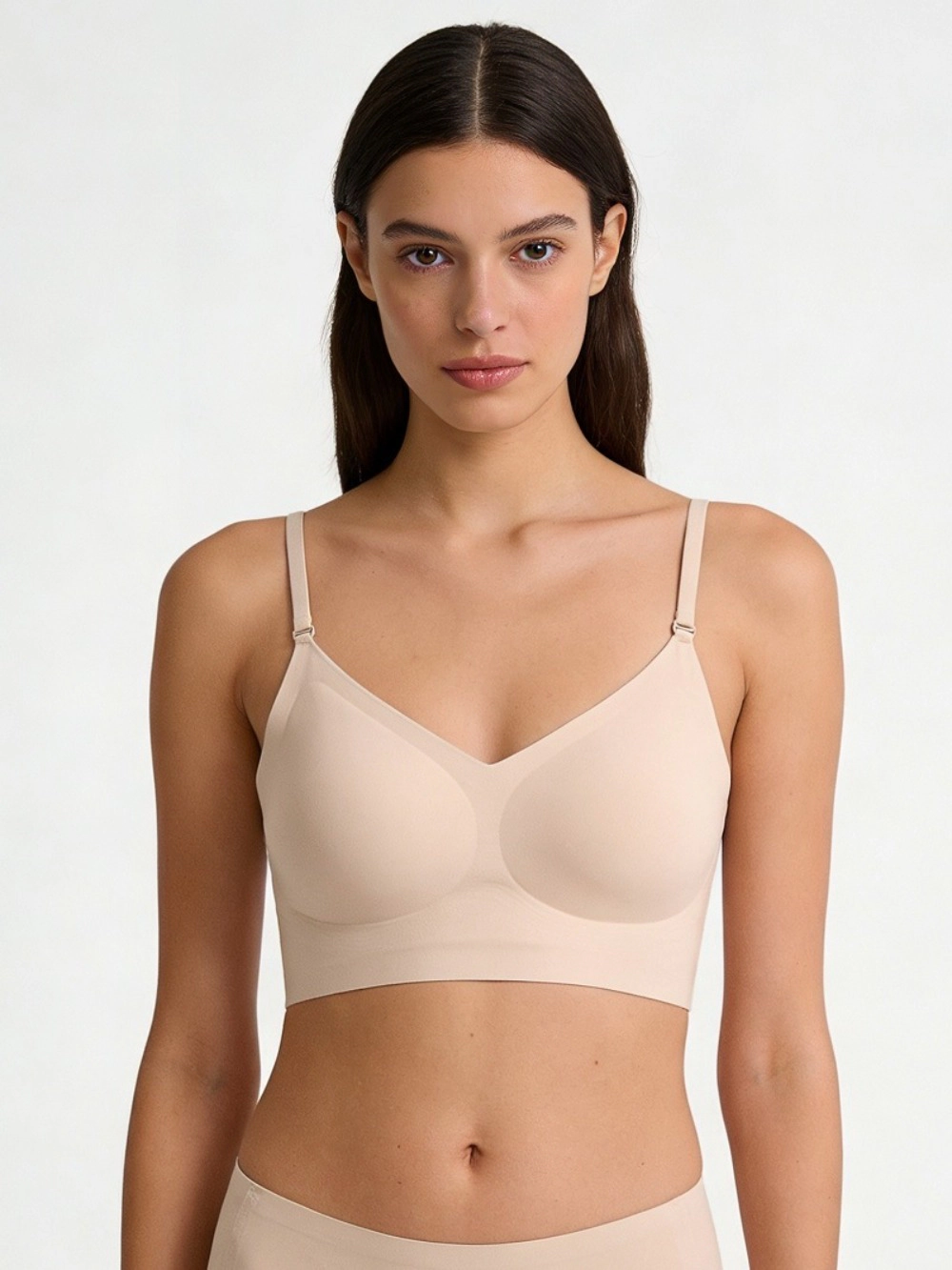 Wardrobe Whimsy Women Wireless Seamless Halter Backless Bra