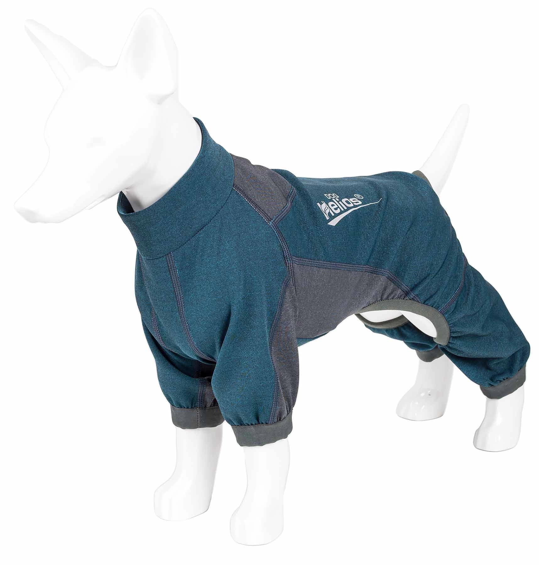 Dog Helios ® 'Rufflex' Mediumweight 4-Way-Stretch Breathable Full Bodied Performance Dog Warmup Track Suit
