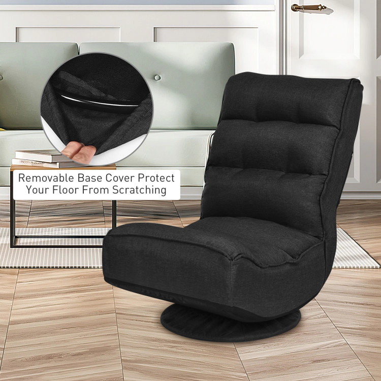 Hivvago 5-Position Folding Floor Gaming Chair