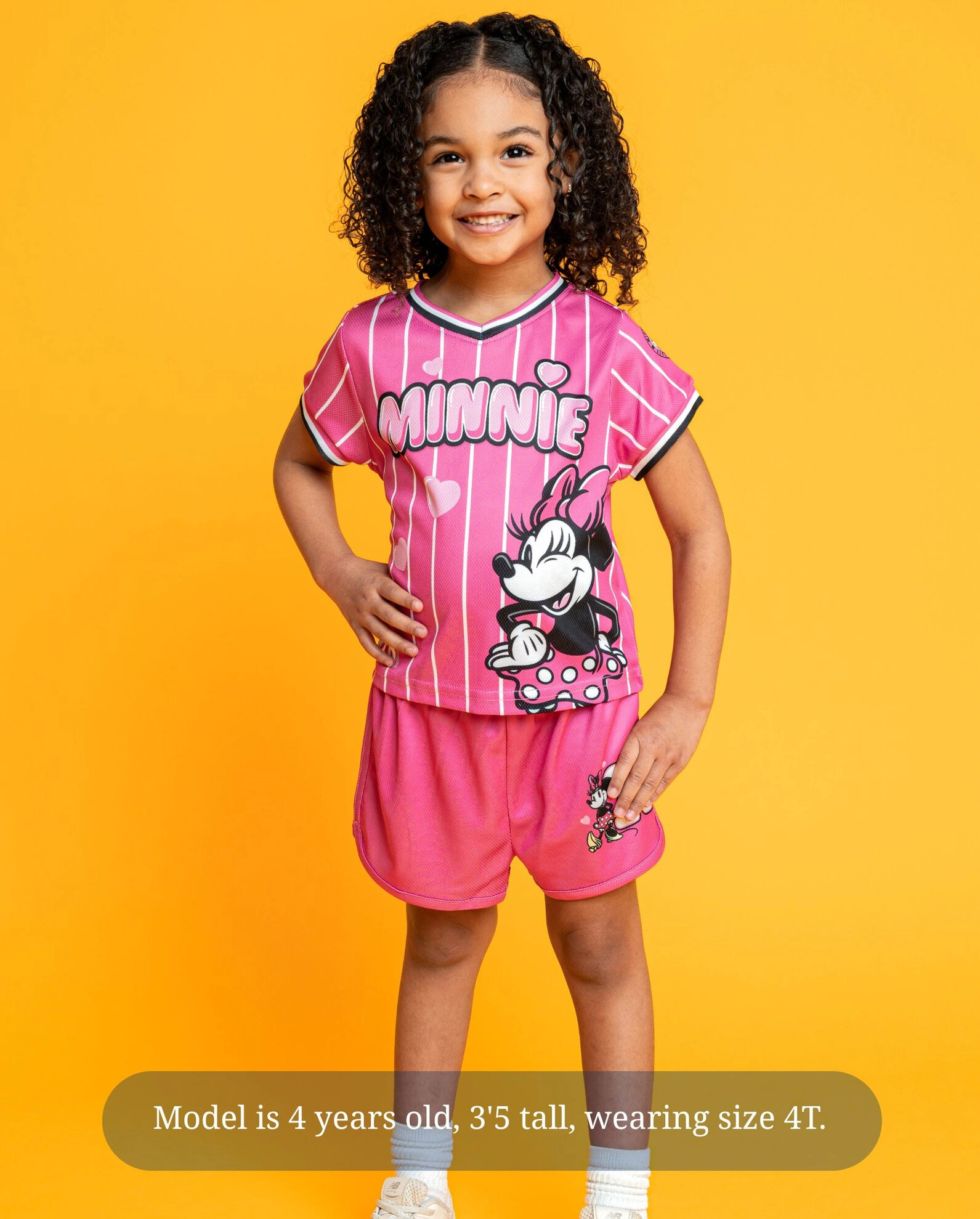 Disney Girls' Soccer 2-Piece T-Shirt and Shorts Set
