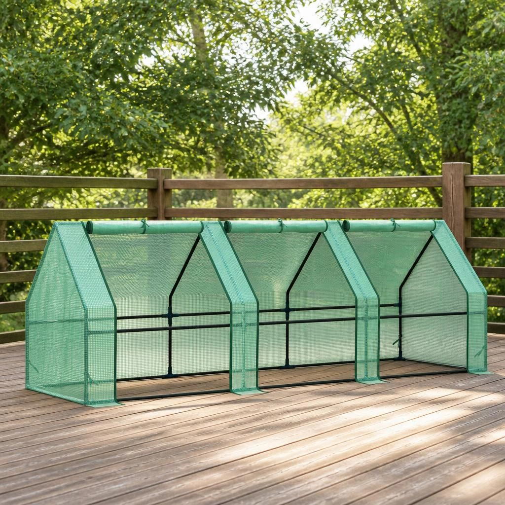 WOW PIONEER 9 Foot Steel Frame Walk-In Greenhouse