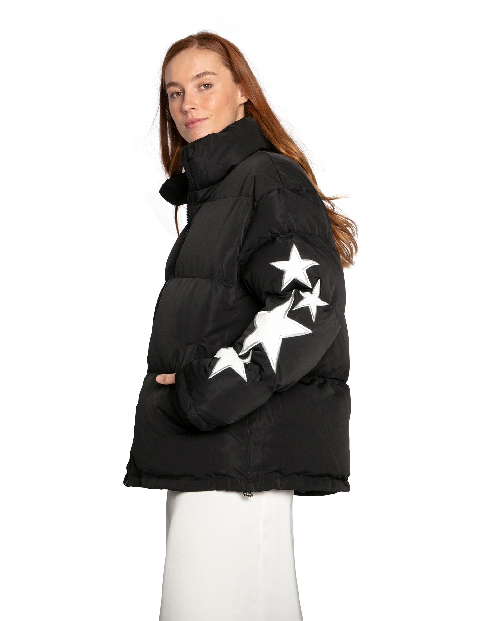 Belle & Bloom Womens A Star Is Born Puffer Jacket