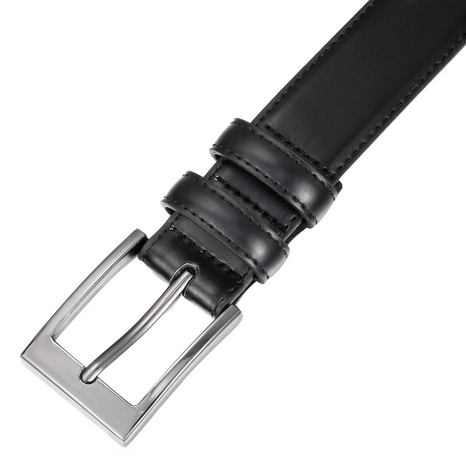 Mio Marino Men's Dual Loop Leather Dress Belt