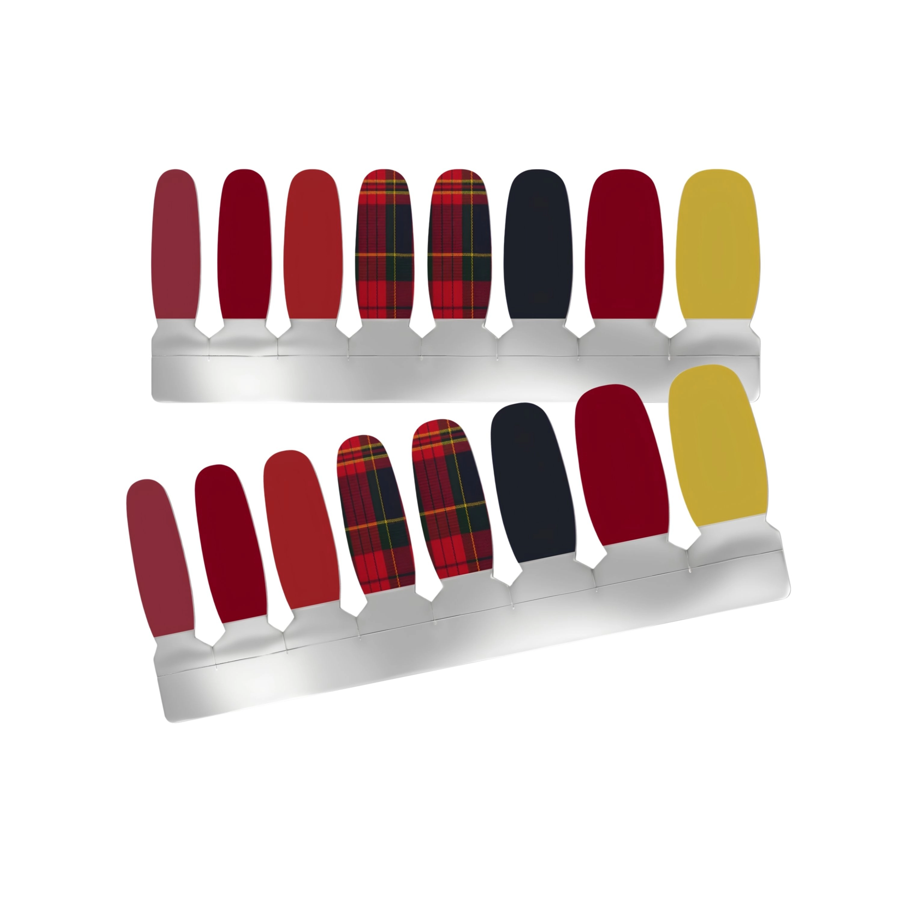 XPNail Women's Nail Polish Strips Red Stripes 16ct