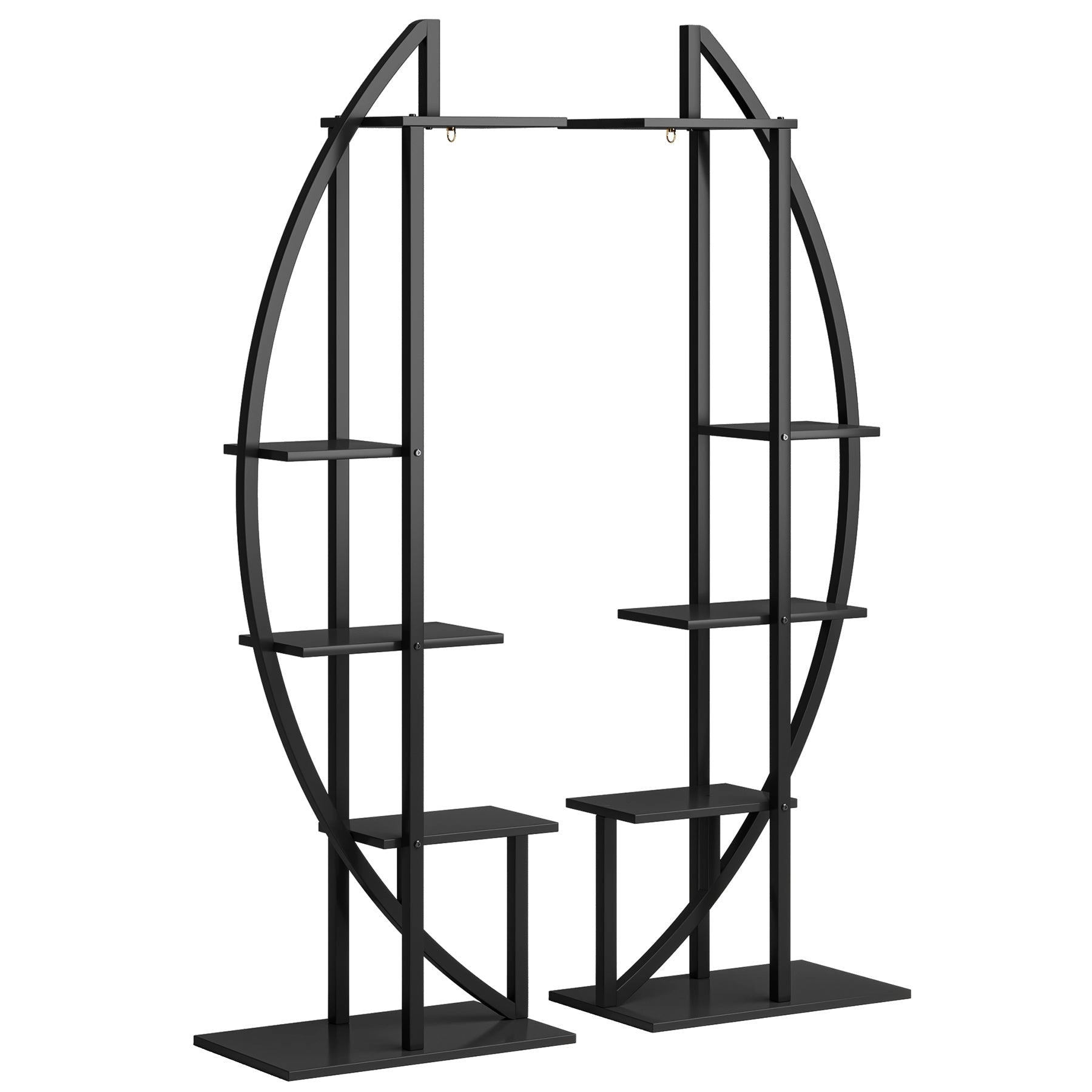 Tribesigns 5-Tier Plant Stand Pack of 2, Multi-Layer Bonsai Flower Rack