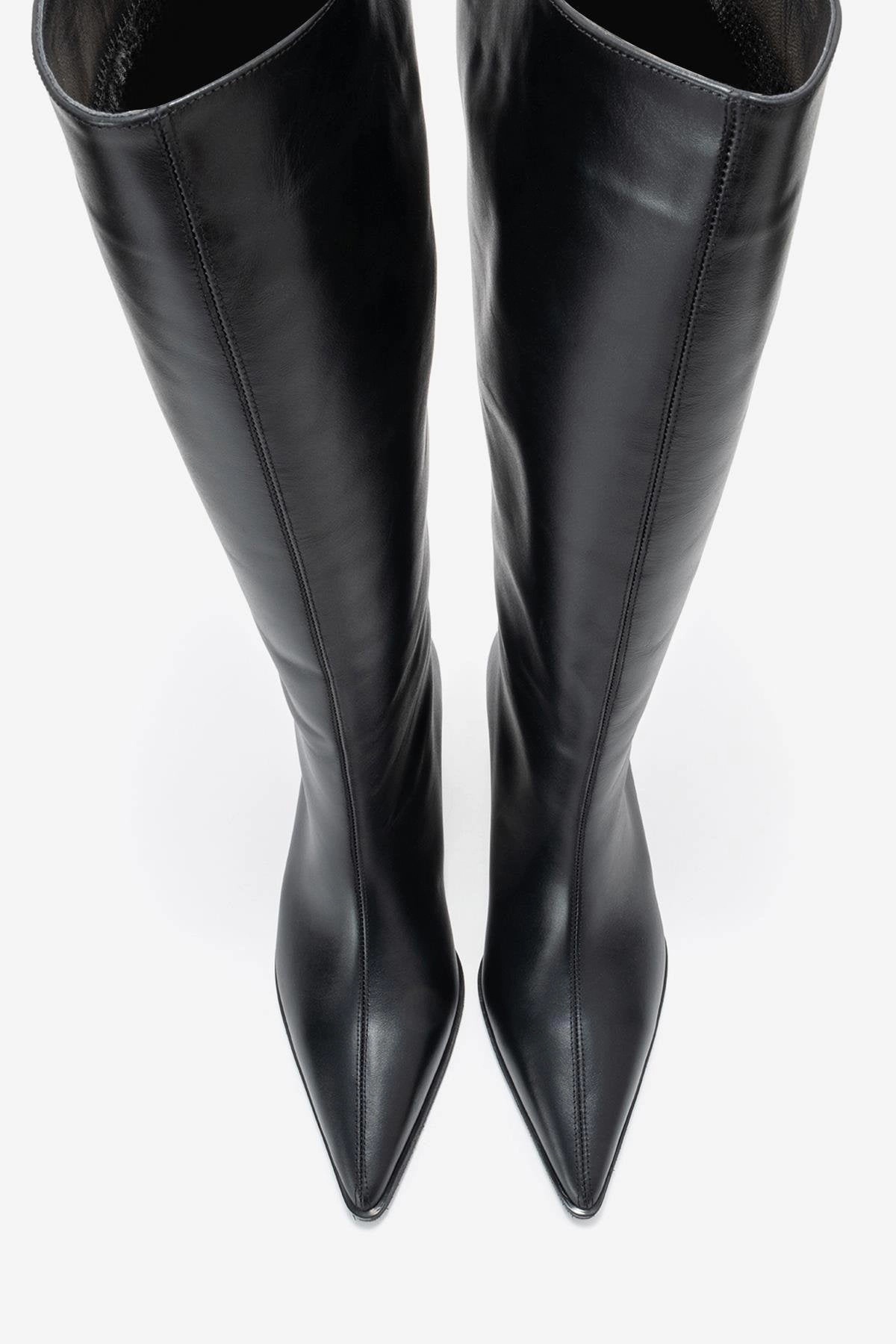 Forever & Always Womens Siora Leather Knee High Boots