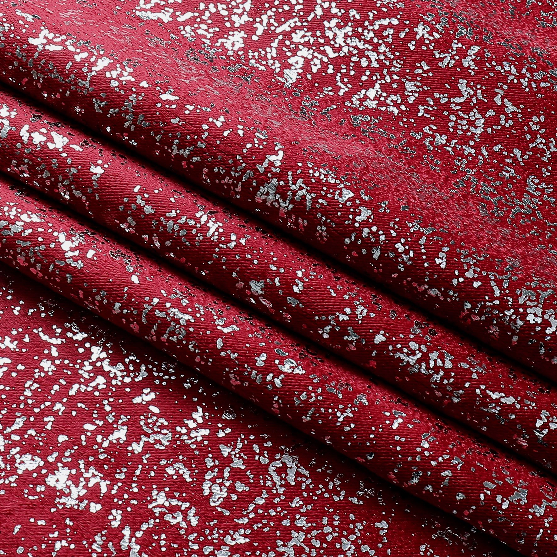 Kate Aurora 2 Piece Grommet Top Moroccan Sparkly Burgundy Red Light Reducing Window Curtain Panels - 84 in. Long