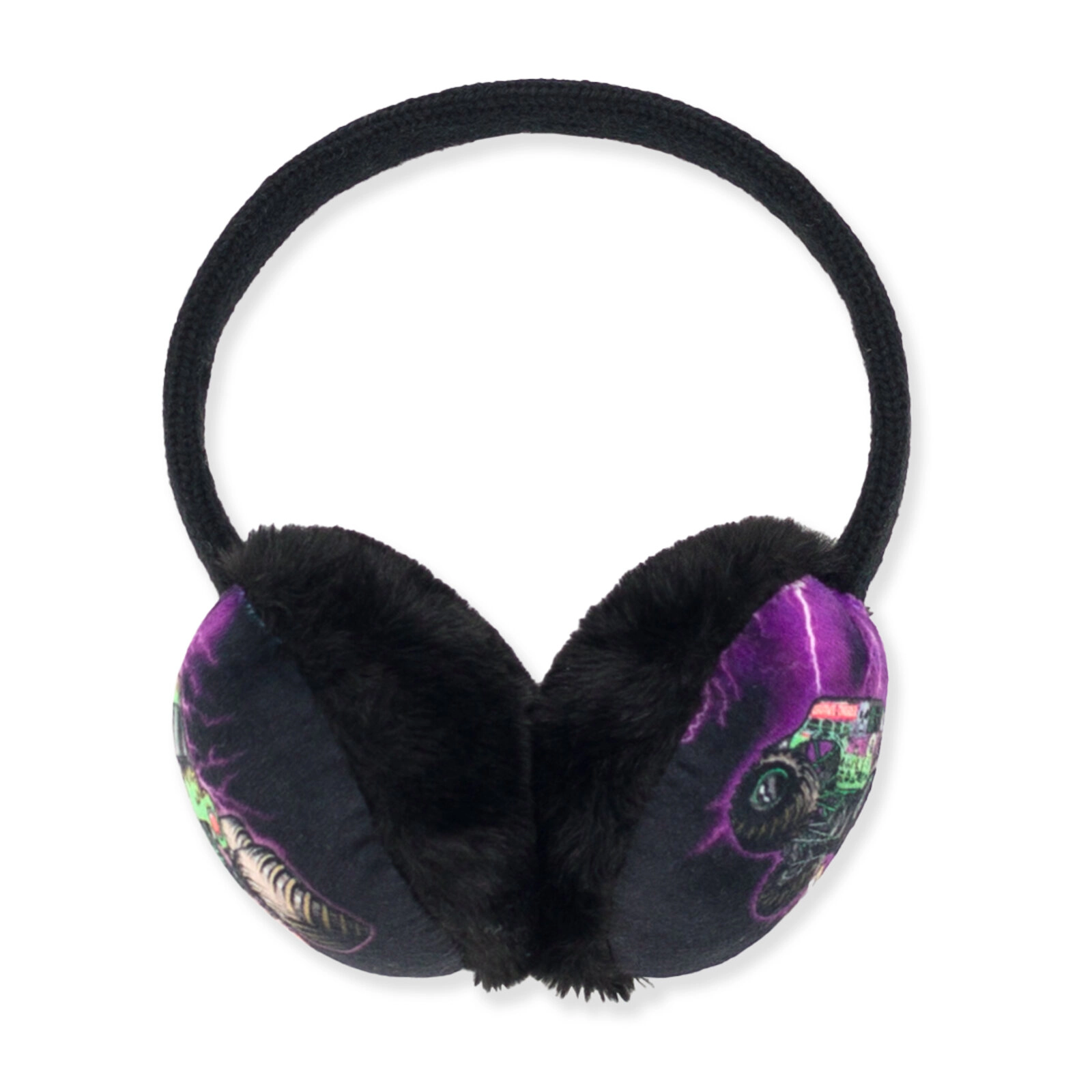Monster Jam Grave Digger Boys' Faux Fur Fleece Earmuffs