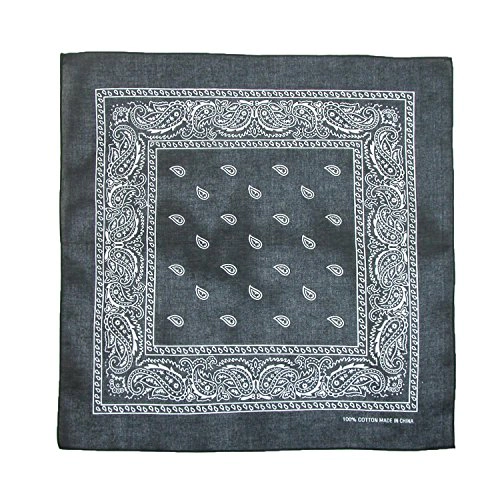 CTM® Cotton Paisley All-Purpose Bandanas (Pack of 5 Same Color)