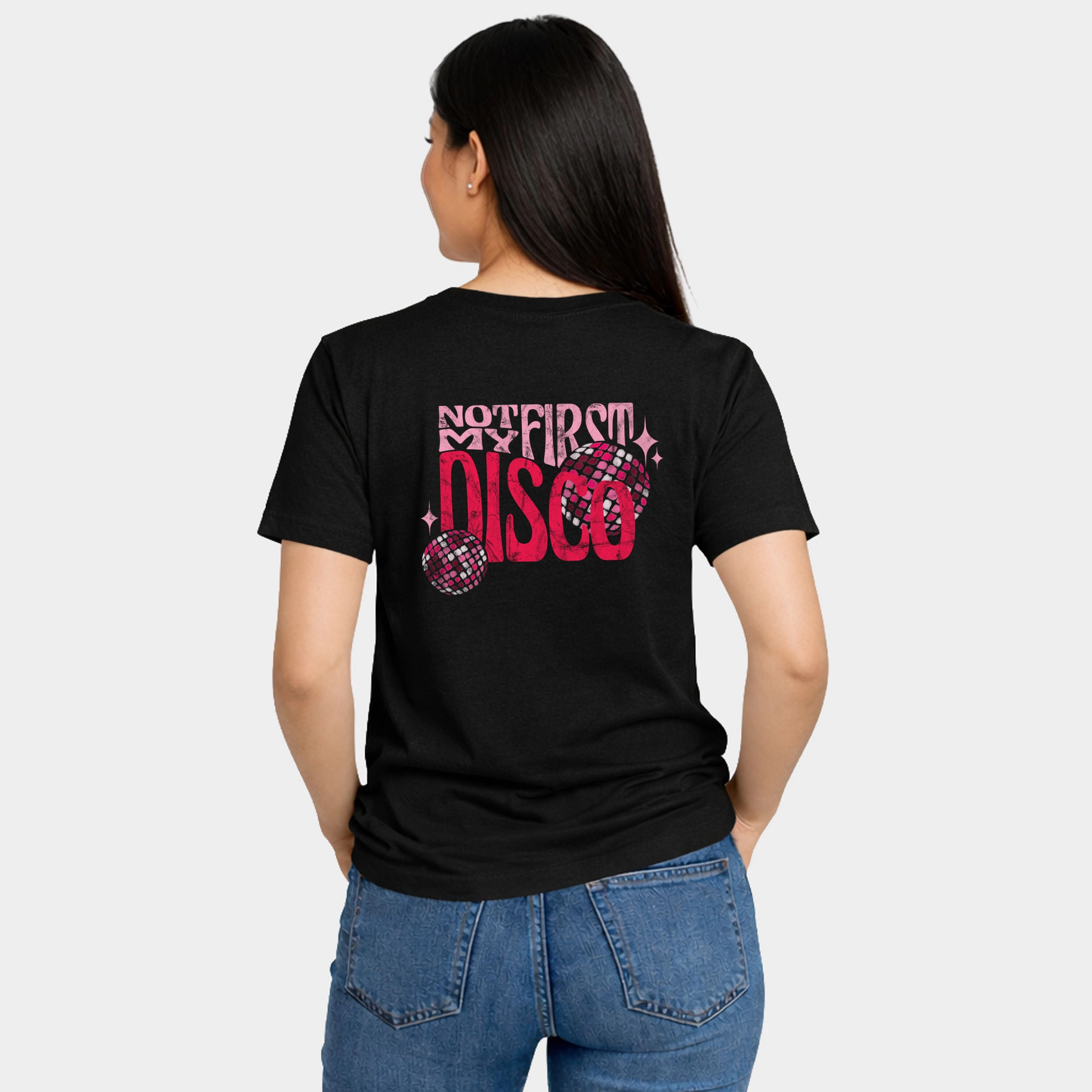 Simply Sage Market - Women's Short Sleeve Graphic T-Shirt Not My First Disco