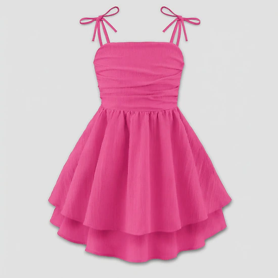 Arshiner Girl Dress Spaghetti Strap Midi Summer Easter Beach Boho Casual Formal Tween