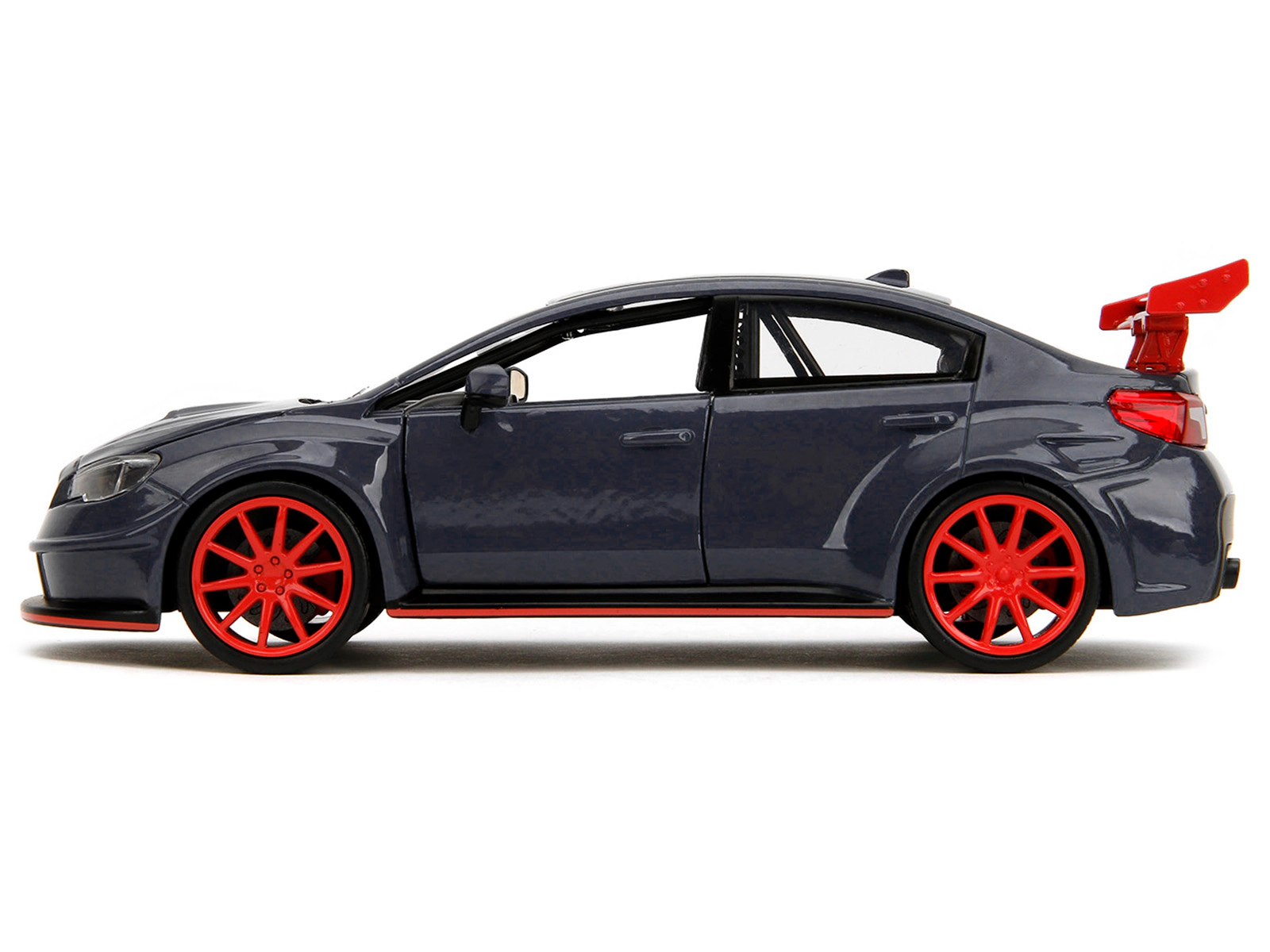 Jada 2016 Subaru WRX STI Widebody Dark Blue and Yuji Itadori Diecast Figure "Jujutsu Kaisen" (2020â€“2023) TV