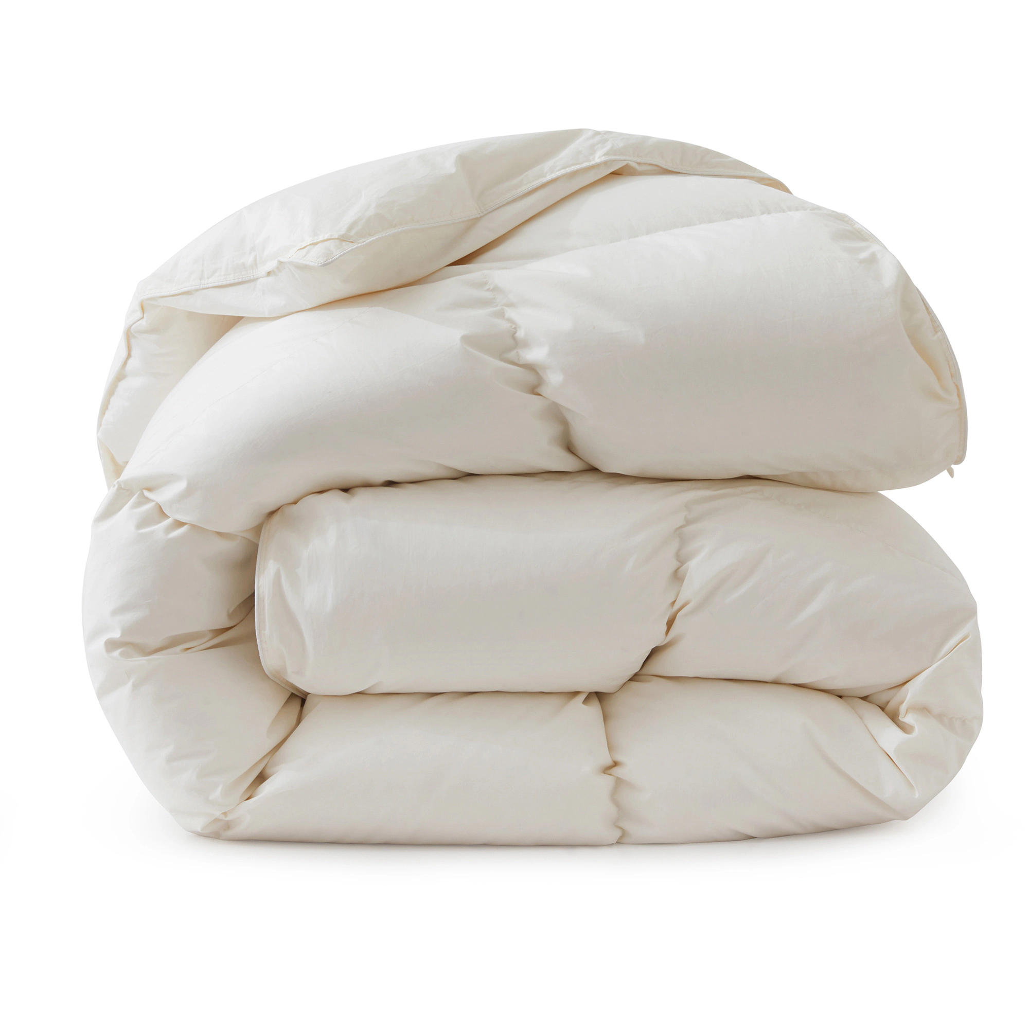 Unikome 800 Fill Power Down Comforter Insert, 100% Organic Cotton Cover Luxury Duvet Bedding