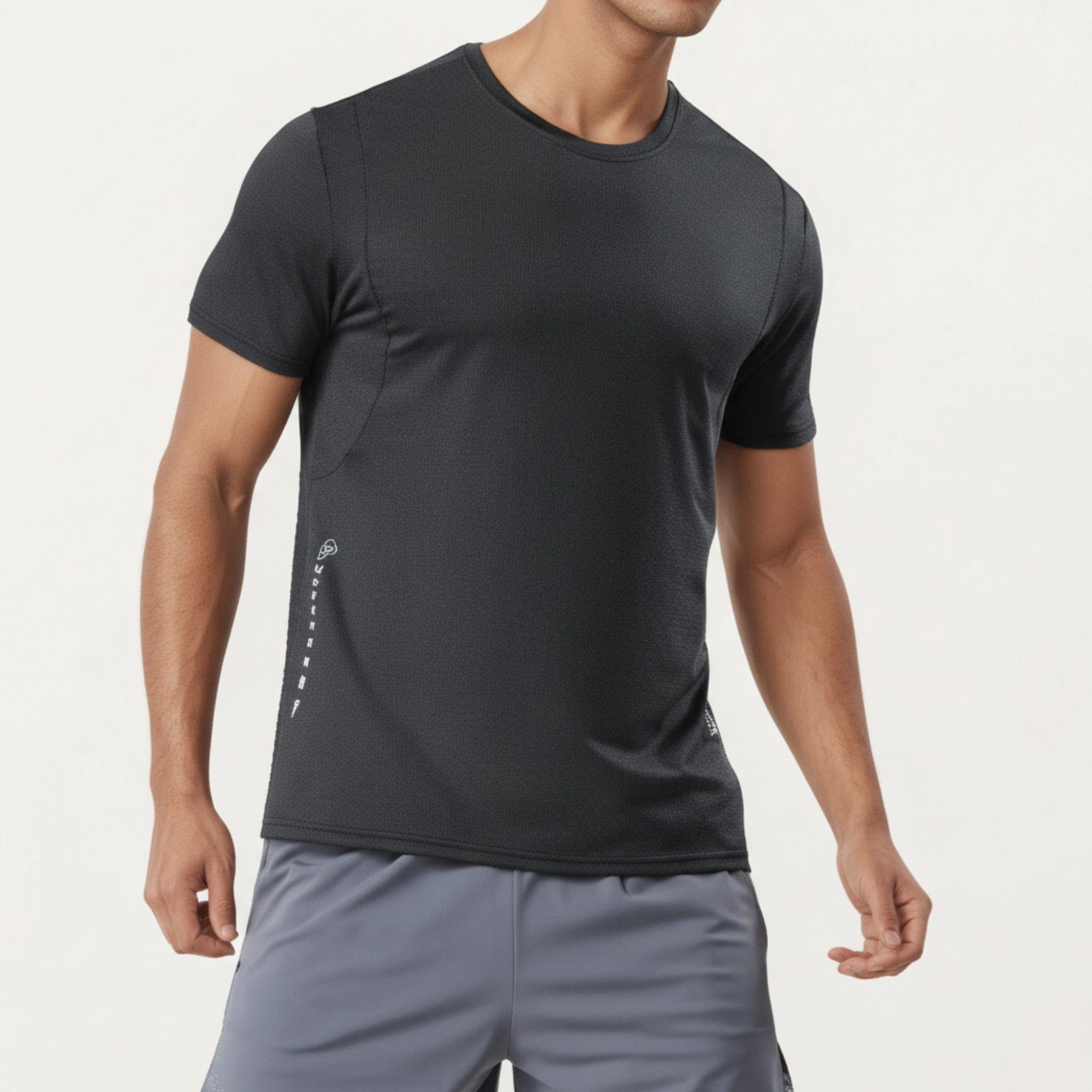 Anna-Kaci Men's Short Sleeve Crew Neck Performance Tee with Lightweight Stretch Knit Fabric
