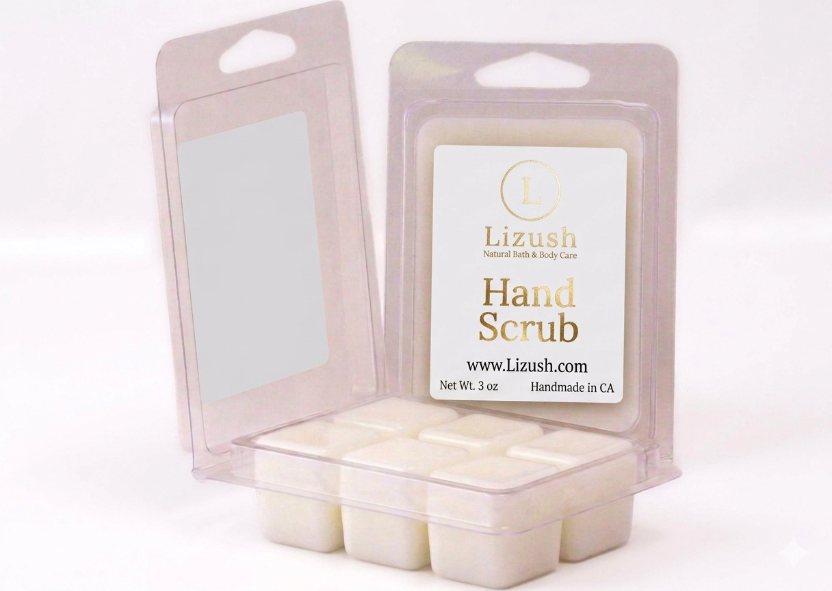 Lizush Hand Care Ritual Set - Organic Nail & Cuticle Oil and Exfoliating Hand Scrub