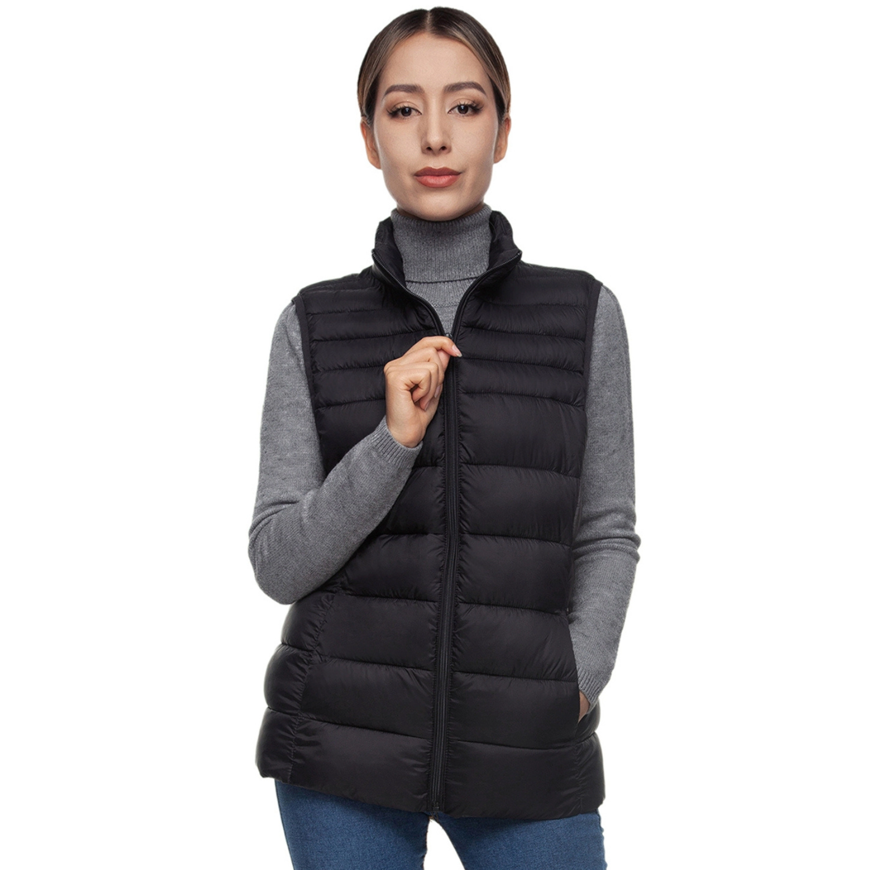 Rokka&Rolla Womens Lightweight Water-Resistant Puffer Vest