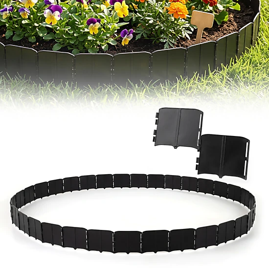 LJG 10.5 FT 70 PCS Garden Edging Borders No Dig Interlocking Design for ...