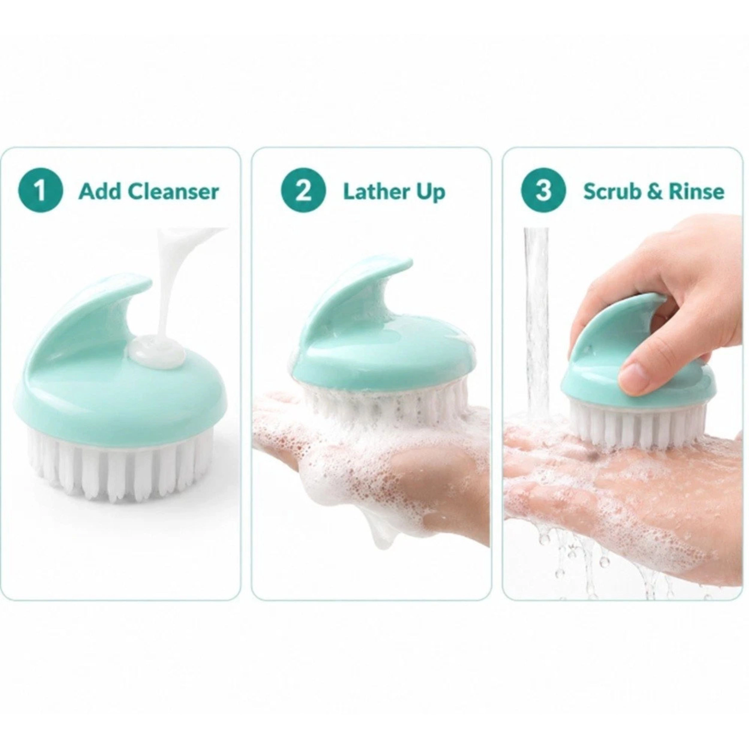Home Collection Silicone Scalp Massage Shampoo Brush Hair Scrubber