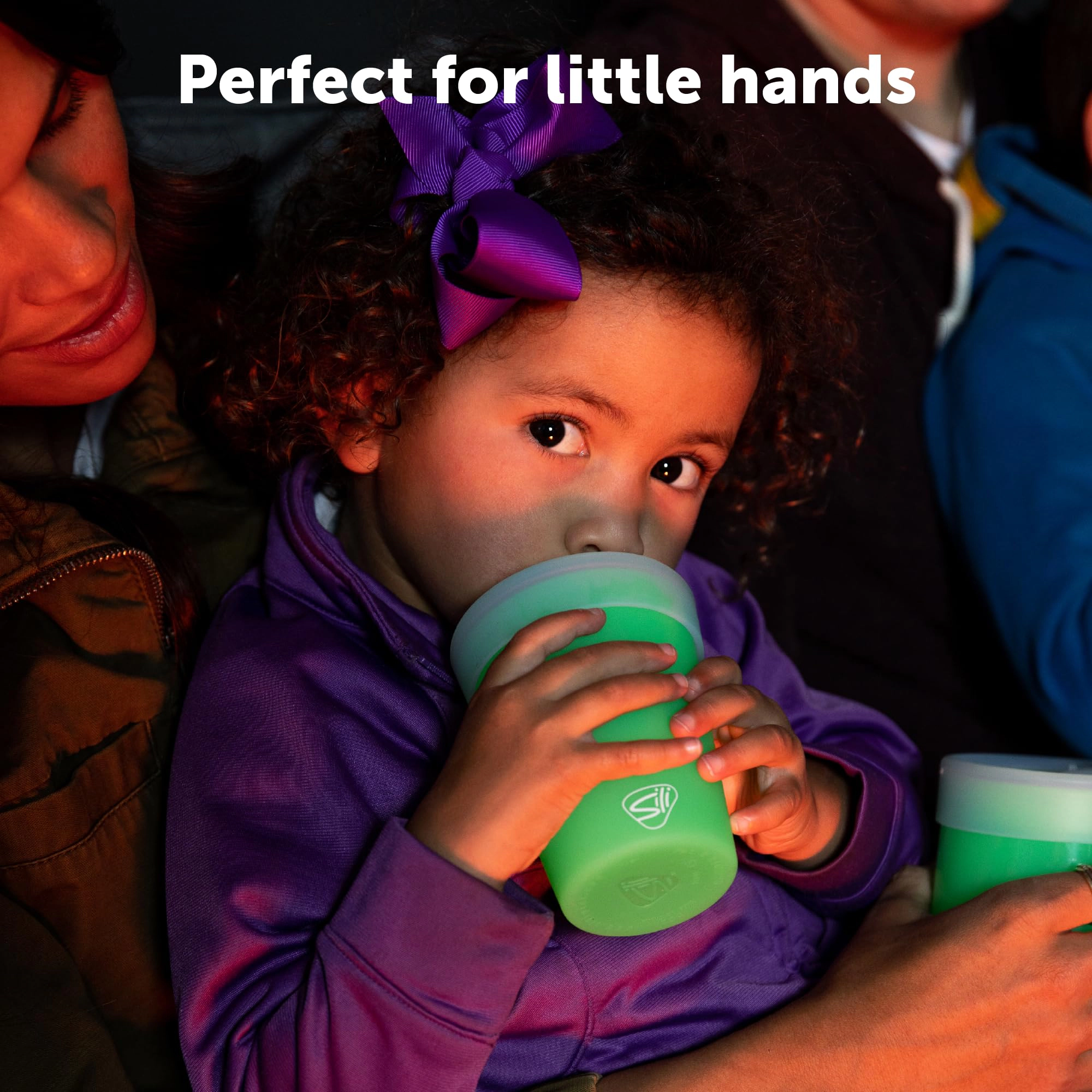 Silipint Silicone 8 oz Kids Glow In The Dark Straw Tumbler