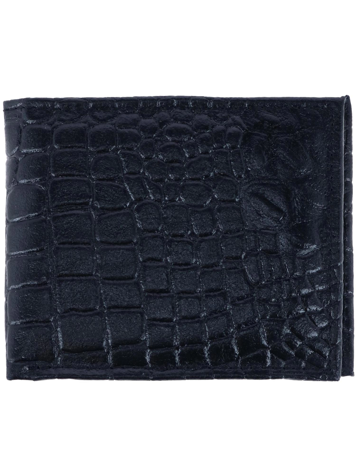 CTM Men's Alligator Print Bifold Wallet