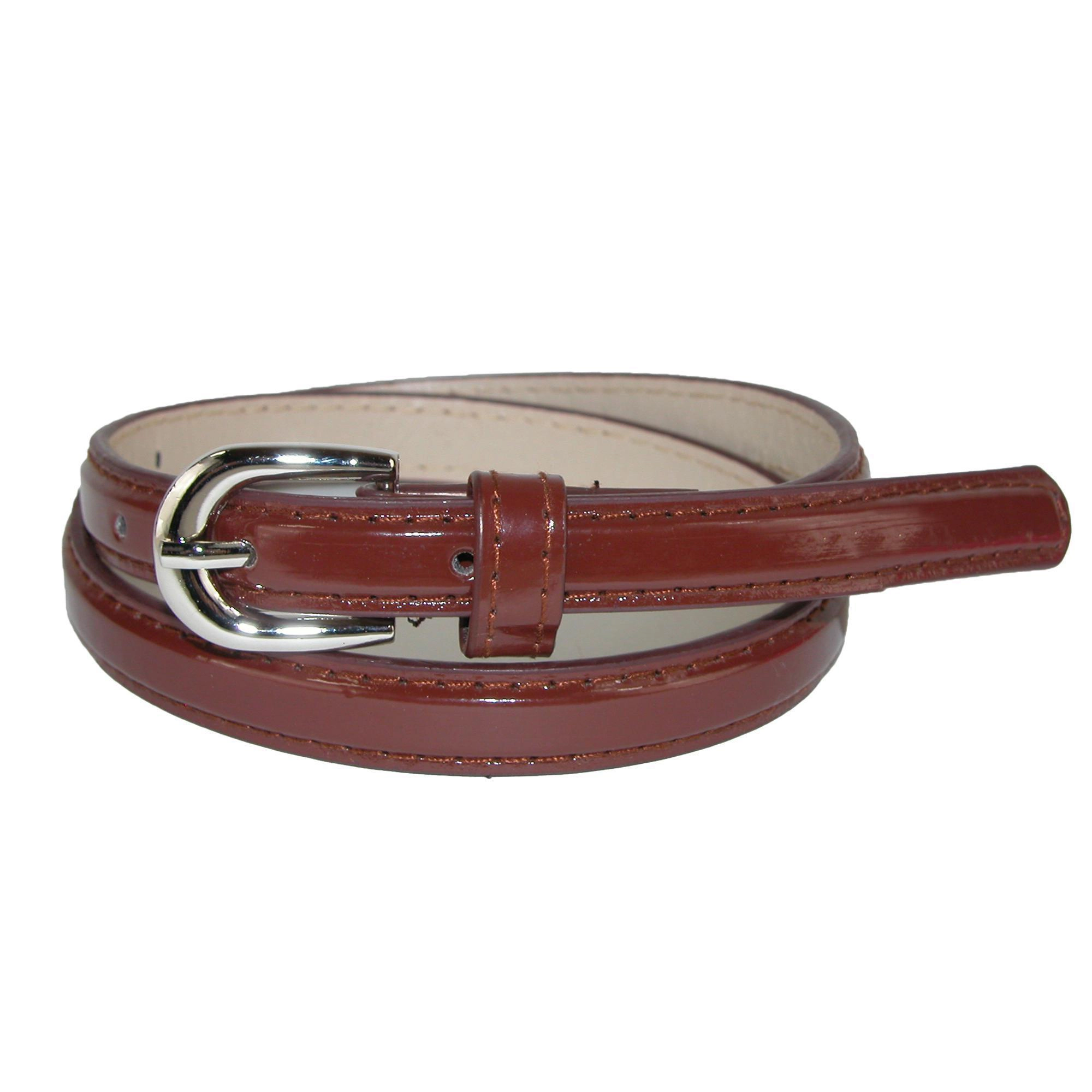 CTM® Kid's 1/2 Inch Skinny Dress Belt (Pack of 2 Colors)