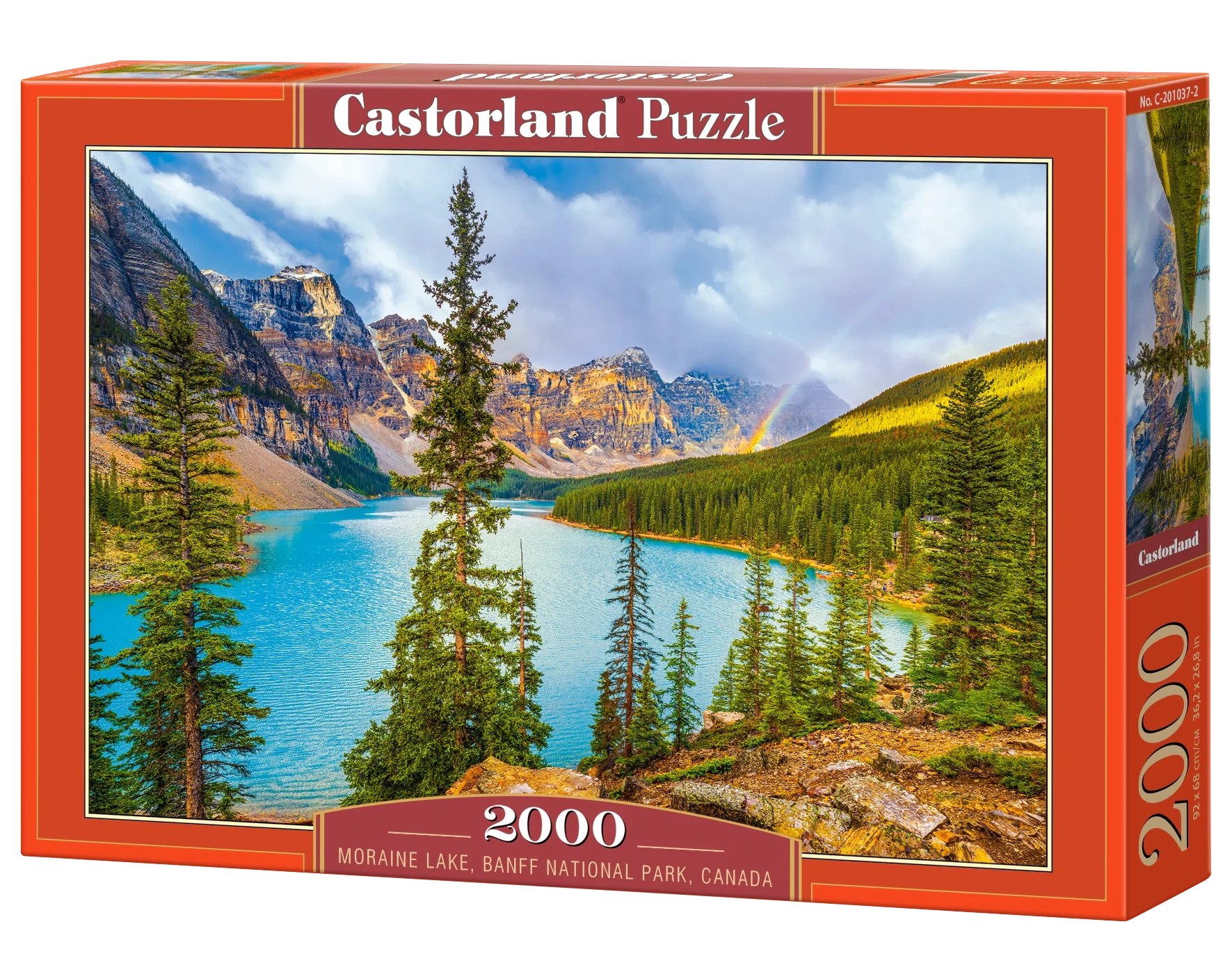 CASTORLAND 2000 Piece Jigsaw Puzzles, Moraine Lake, Banff National Park, Canada, Scenic Rockies Nature, C-201037-2