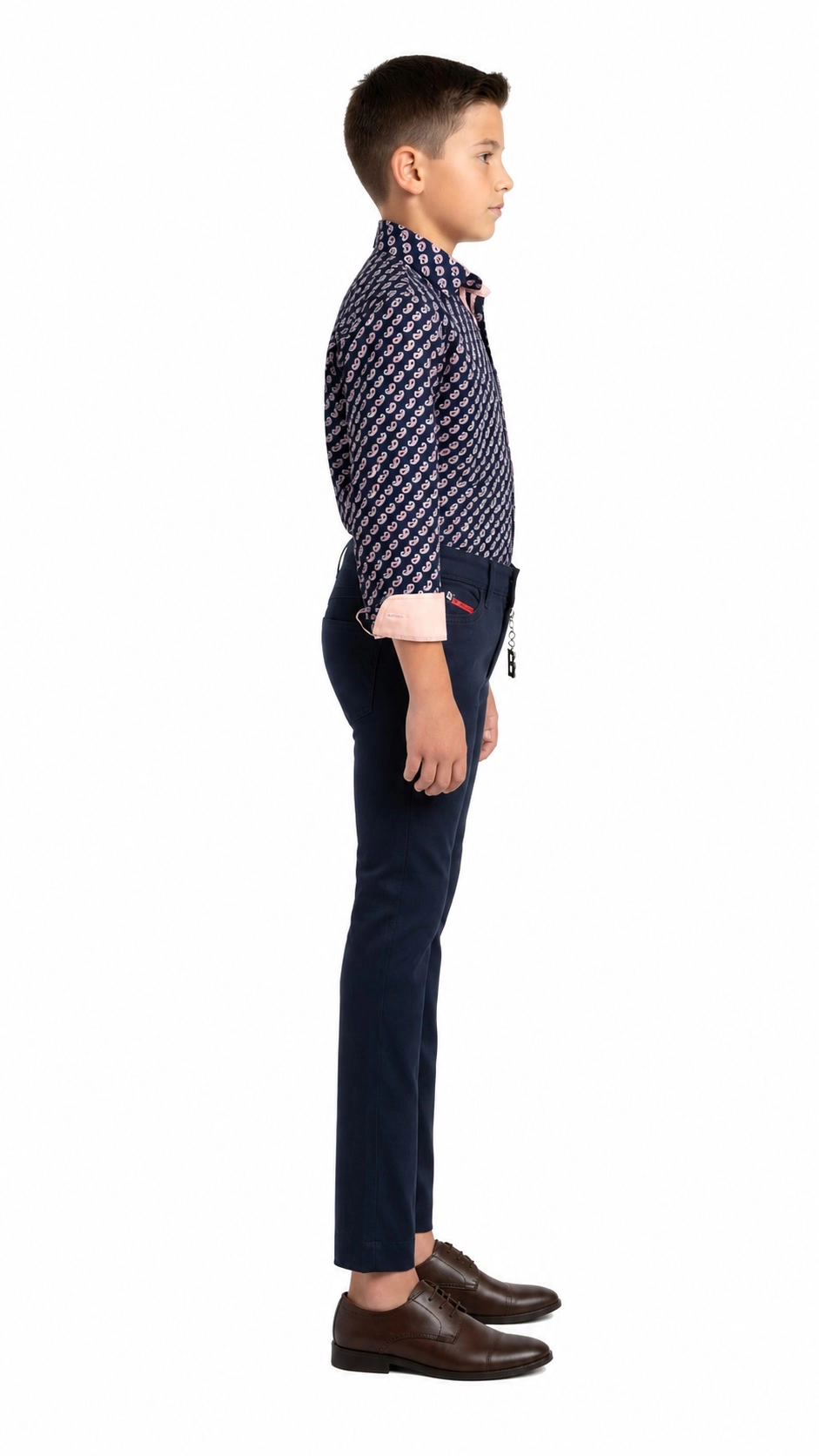 Elie Balleh Boys Slim Fit Boys' Paisley Button-Down Shirt